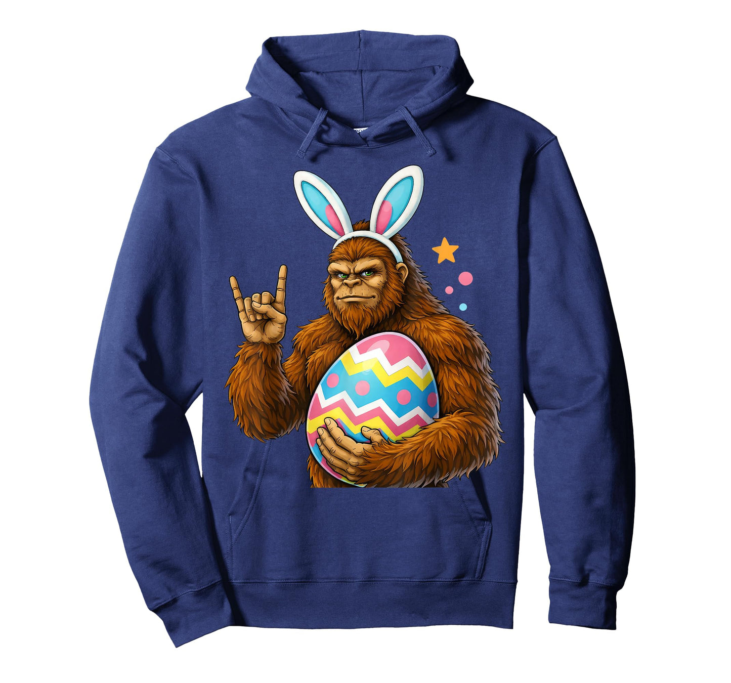 Bigfoot Sasquatch Bunny Easter Men Women Boy Kids T-Shirt