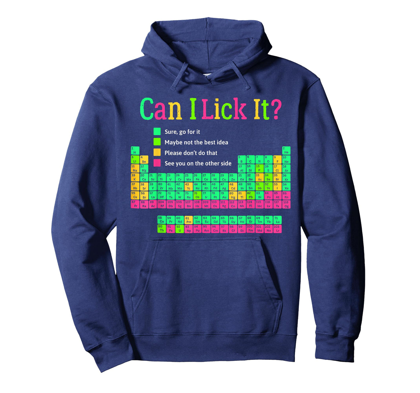Can I Lick It? Periodic Table Happy 100 Days of School Funny T-Shirt