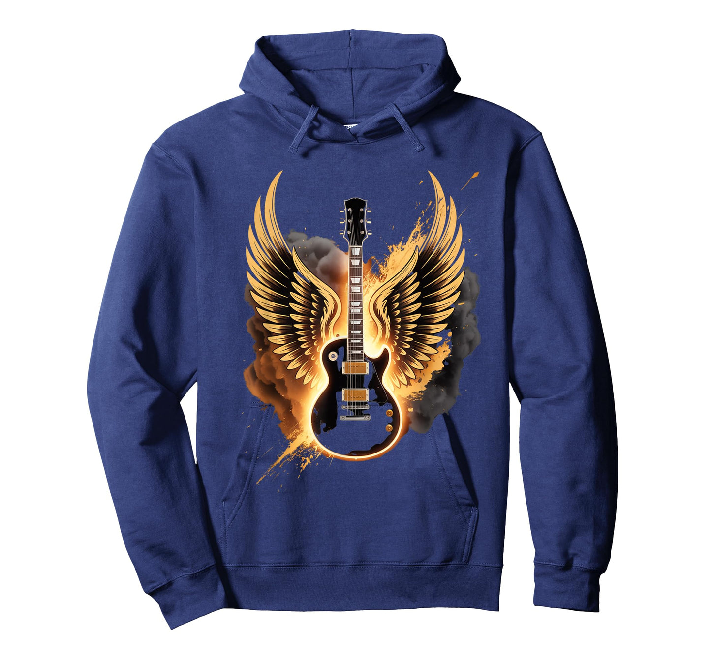 Retro Guitar Wings Abstract Art Rock and Roll Musician Gifts T-Shirt