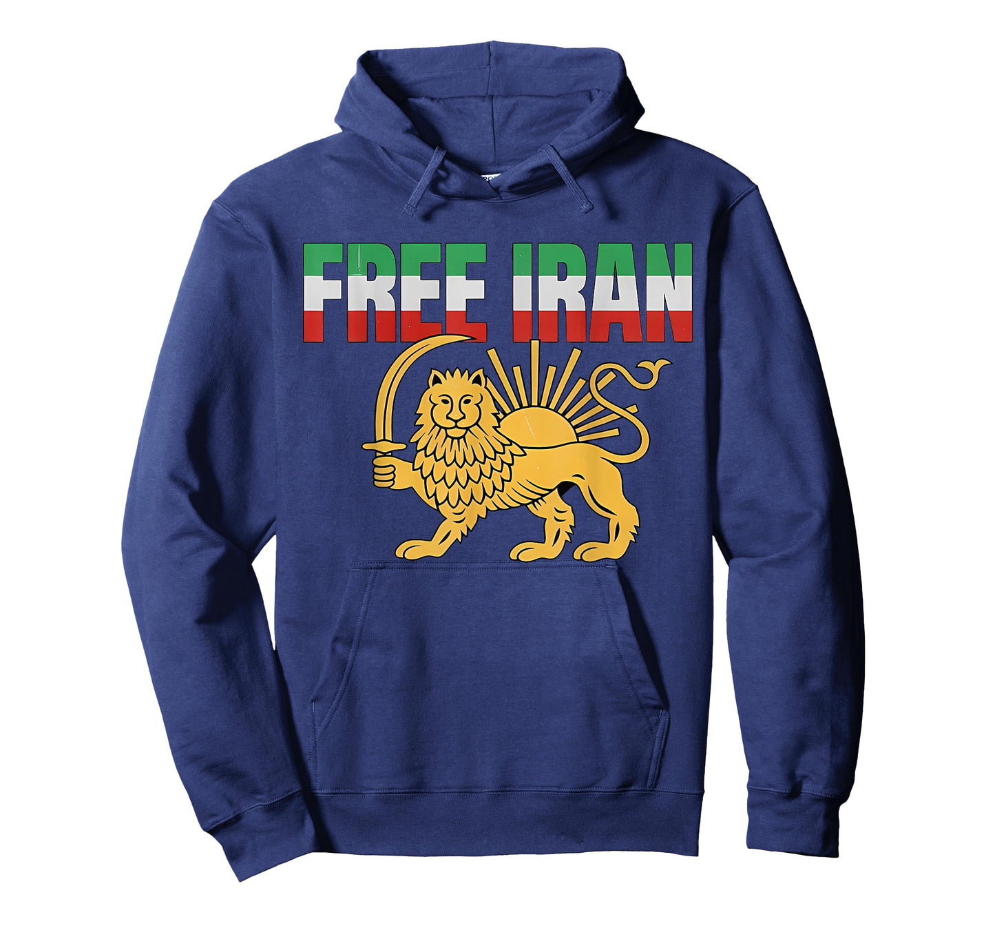 Free Iran T Iranian Flag Lion Men Women Boys Girls T-Shirt