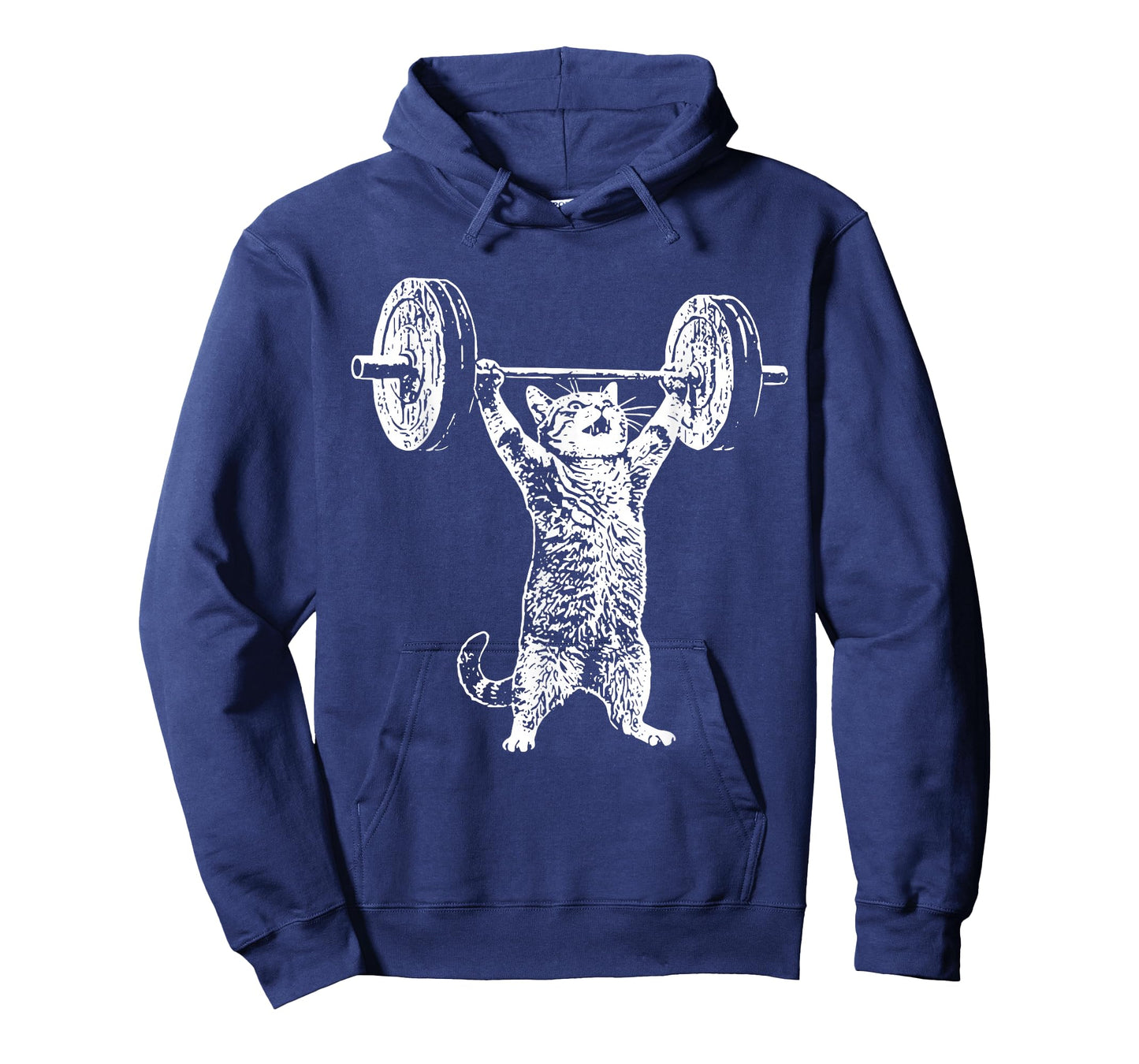 Vintage Retro Weight Lifting Gym Cat Deadlift Funny T-Shirt