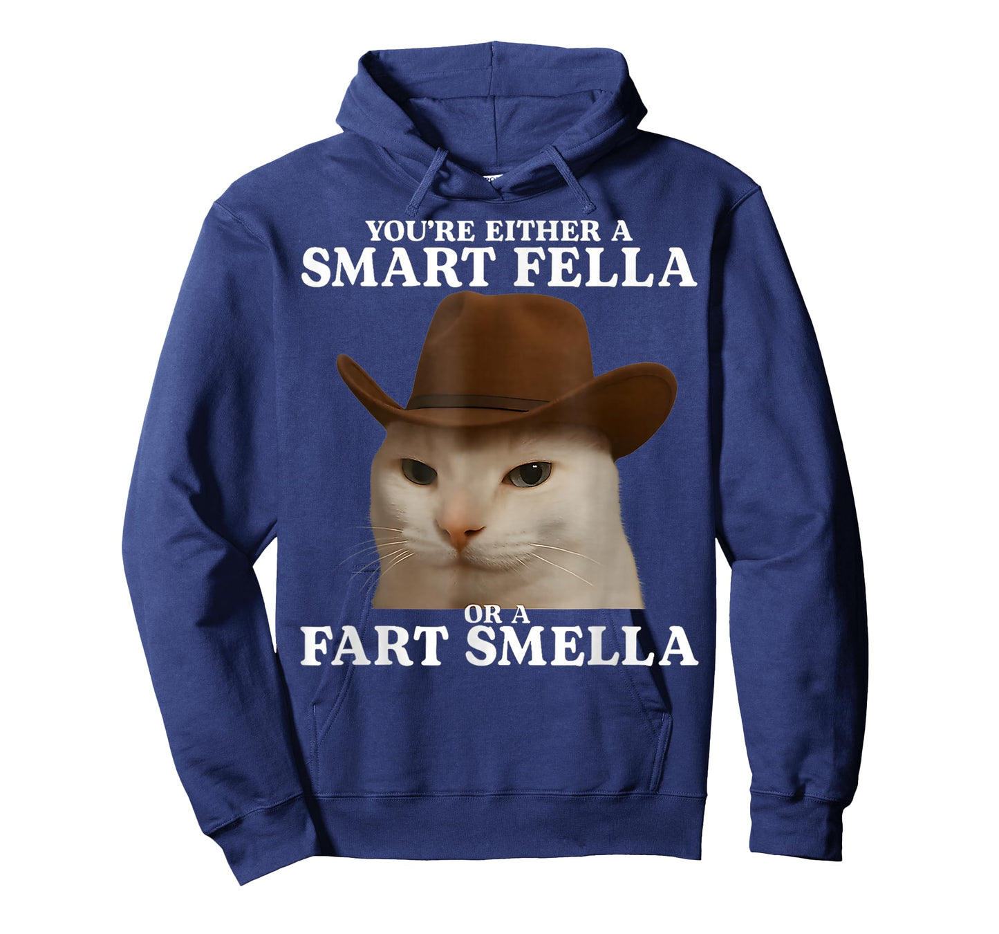 You're Either a Smart Fella or a Fart Smella Funny Cat Meme T-Shirt