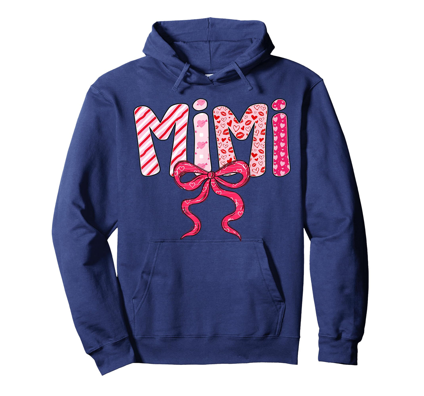 Mimi Valentine Pink Coquette Bow Valentine's Day Grandma T-Shirt