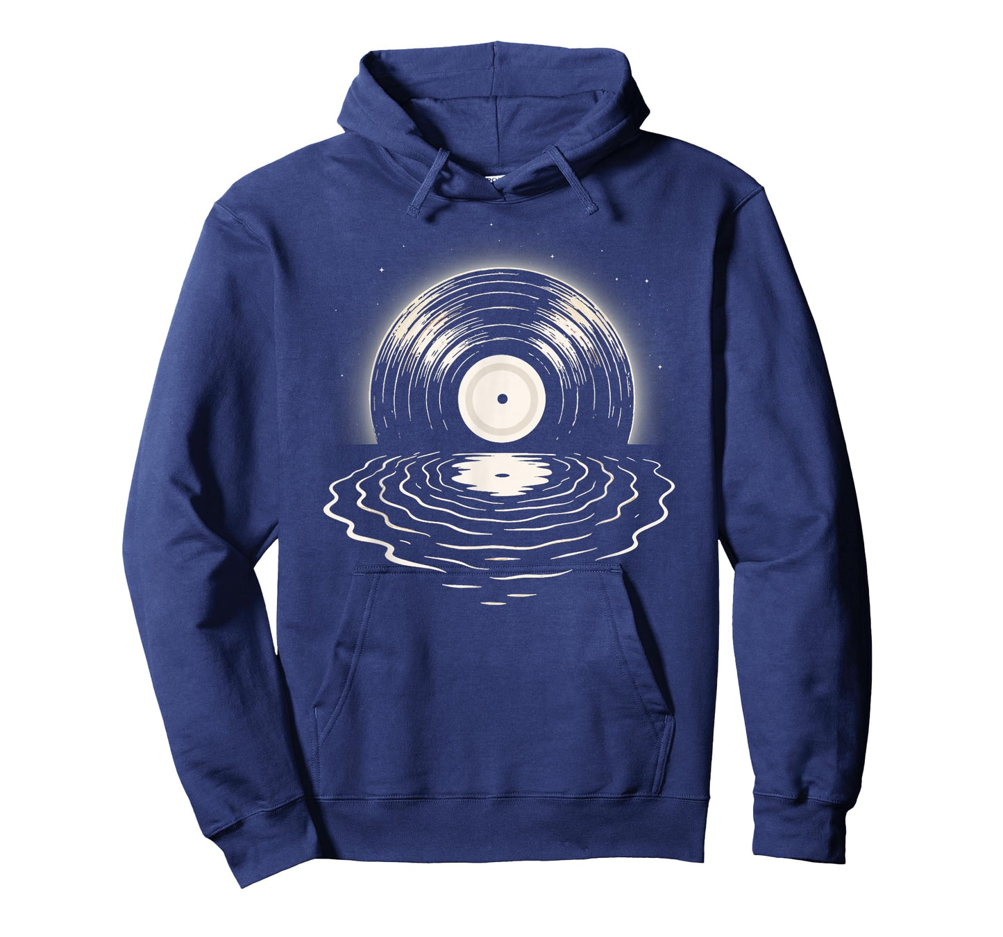 Retro Moon Vinyl Record Design for Music Lovers and DJs T-Shirt