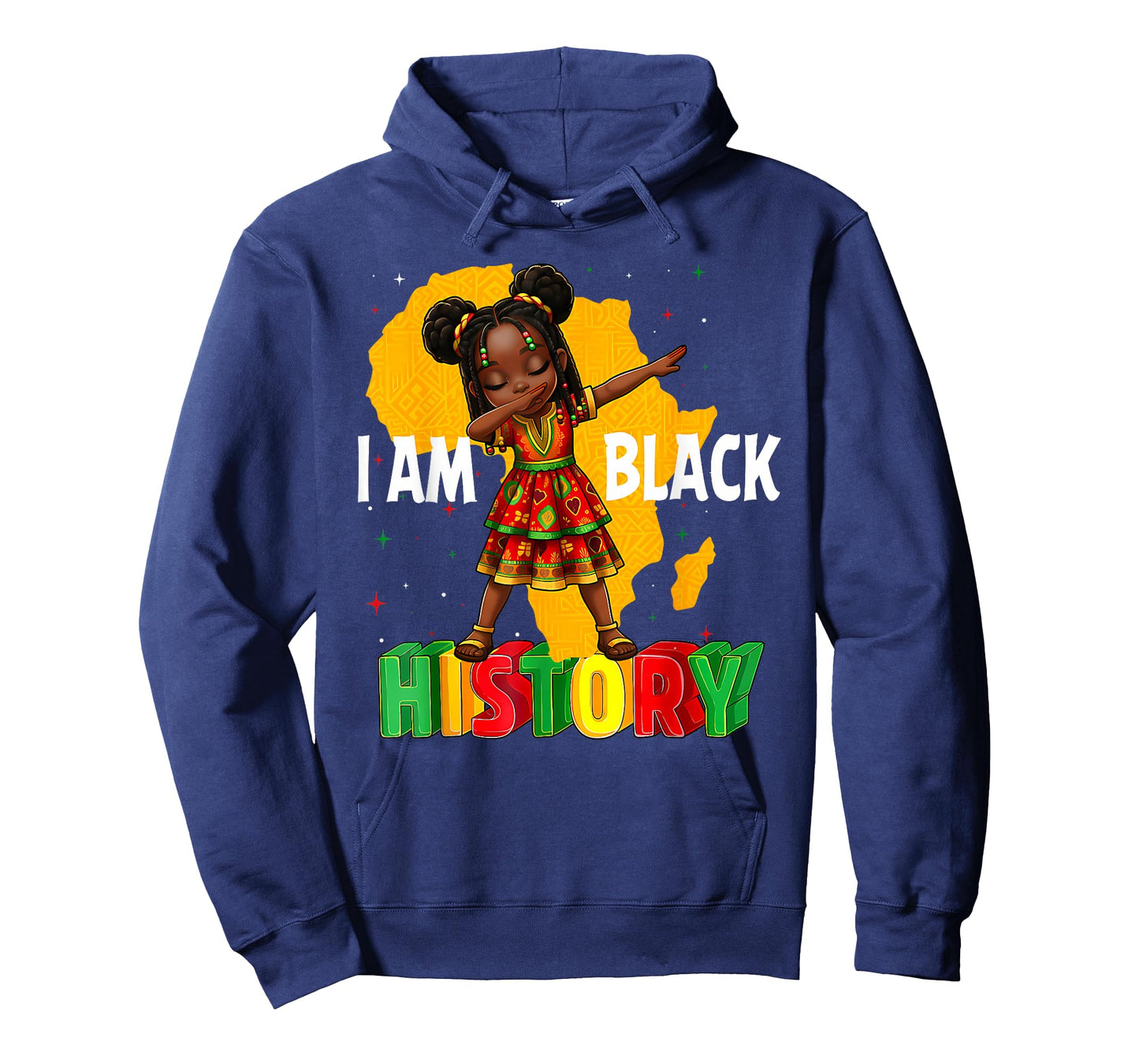 African American Girl Kid I Am Black History Month T-Shirt