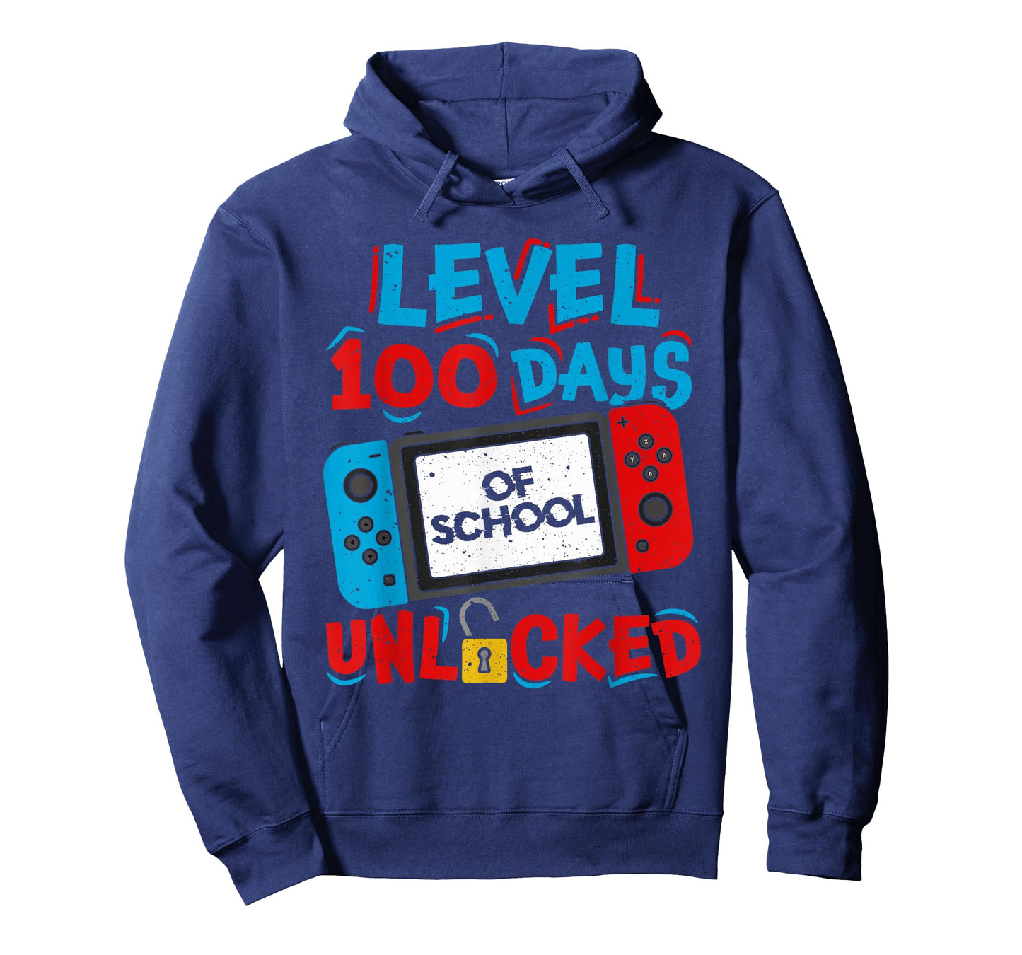 Level 100 Days of School Unlocked Gamer Video Games Boys T-Shirt