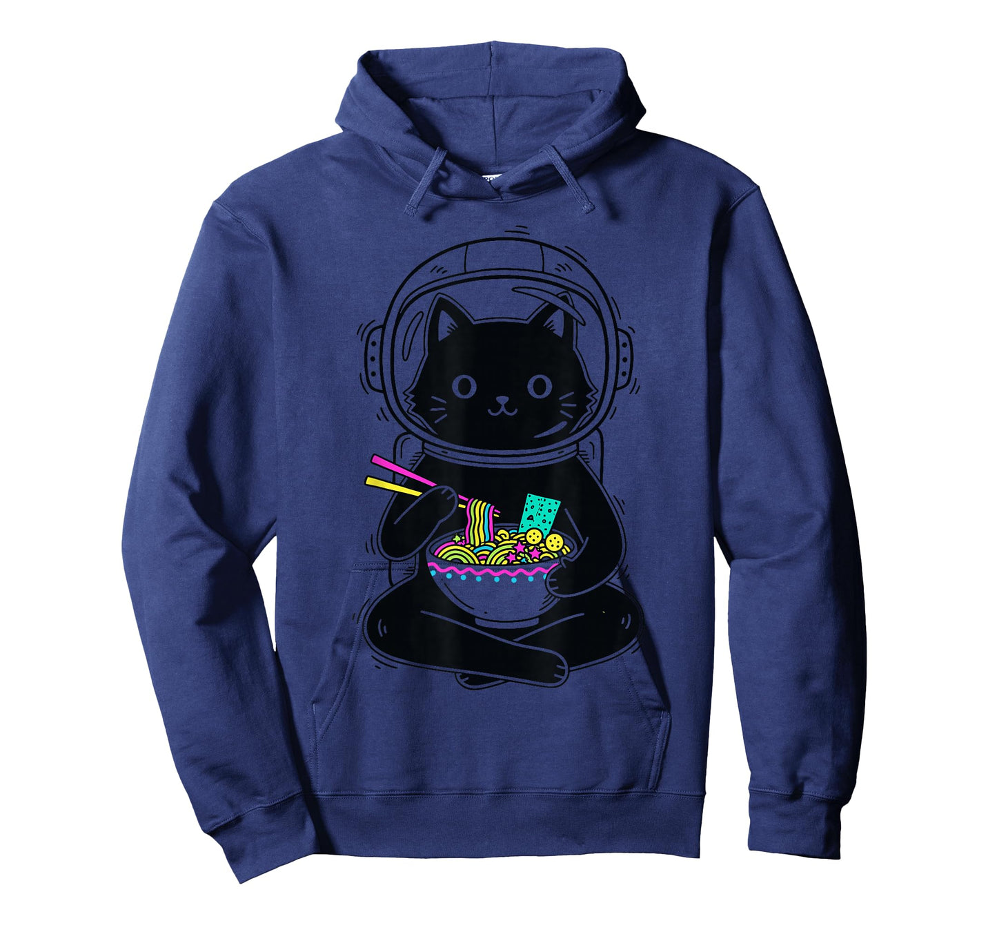 Funny Kawaii Ramen Anime Astronaut Cat Graphic Japanese T-Shirt