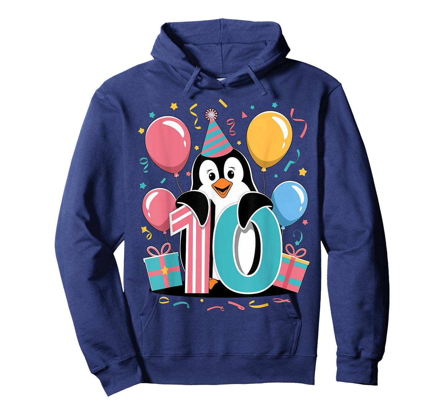 Penguin 10th birthday boy girl 10 years old tenth Penguin T-Shirt