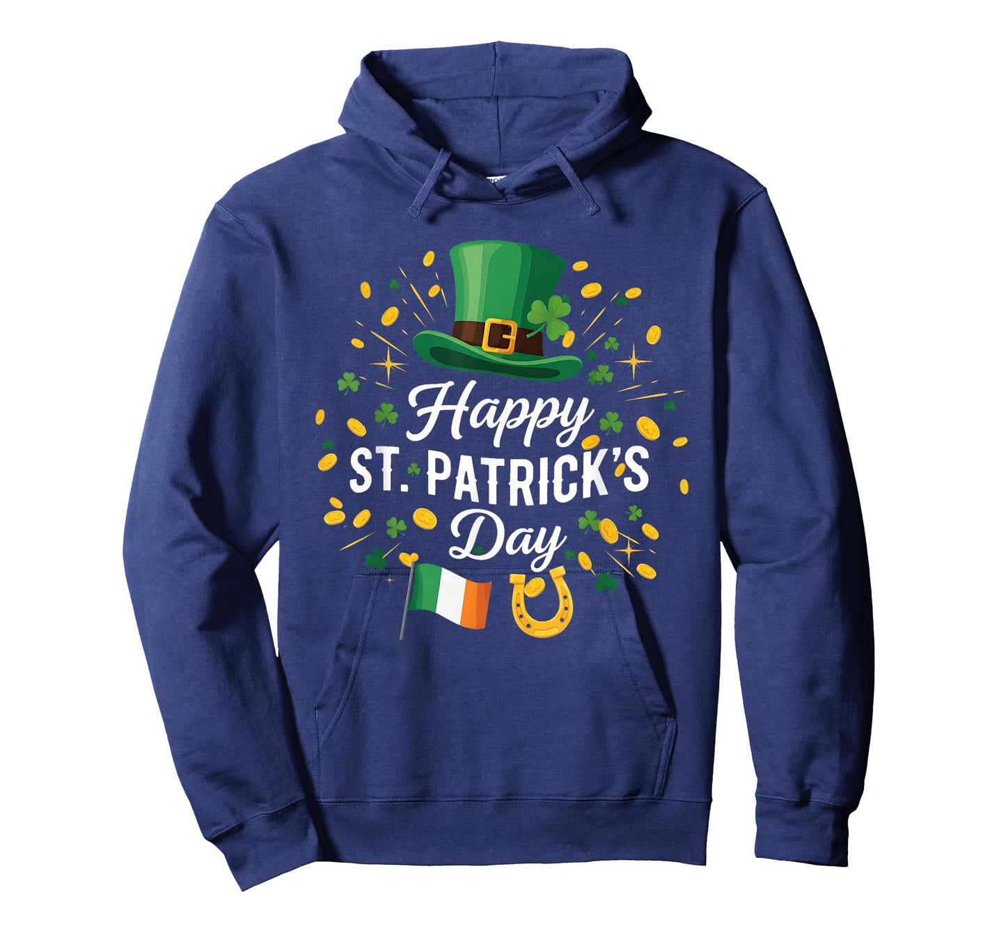 Happy St Patricks Day Leprechaun Hat Shamrock Irish Lucky T-Shirt
