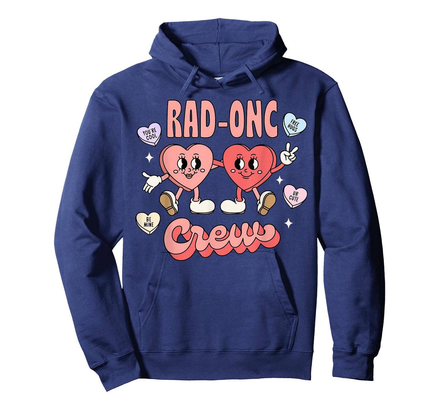 Rad-onc Crew Heart Oncology Radiation Nurse Valentines T-Shirt