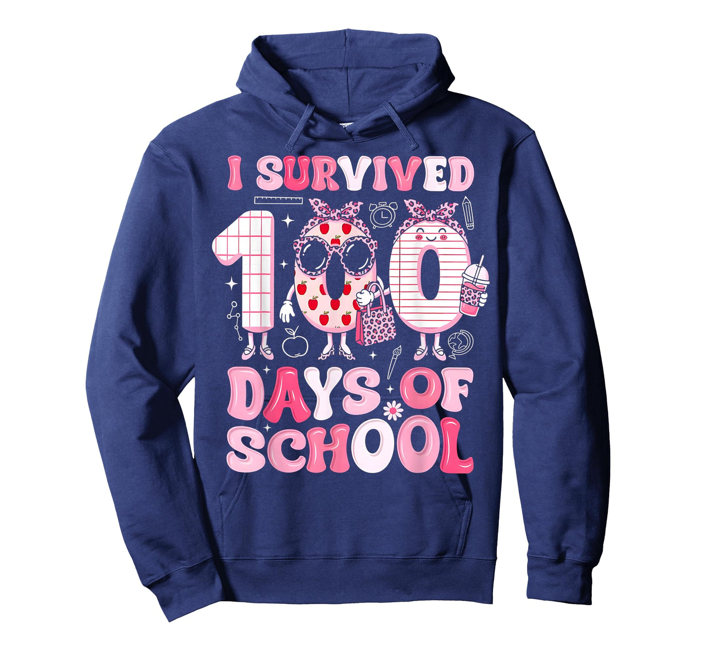 100 Days of School Girls Coquette Bow 100th Day of School T-Shirt