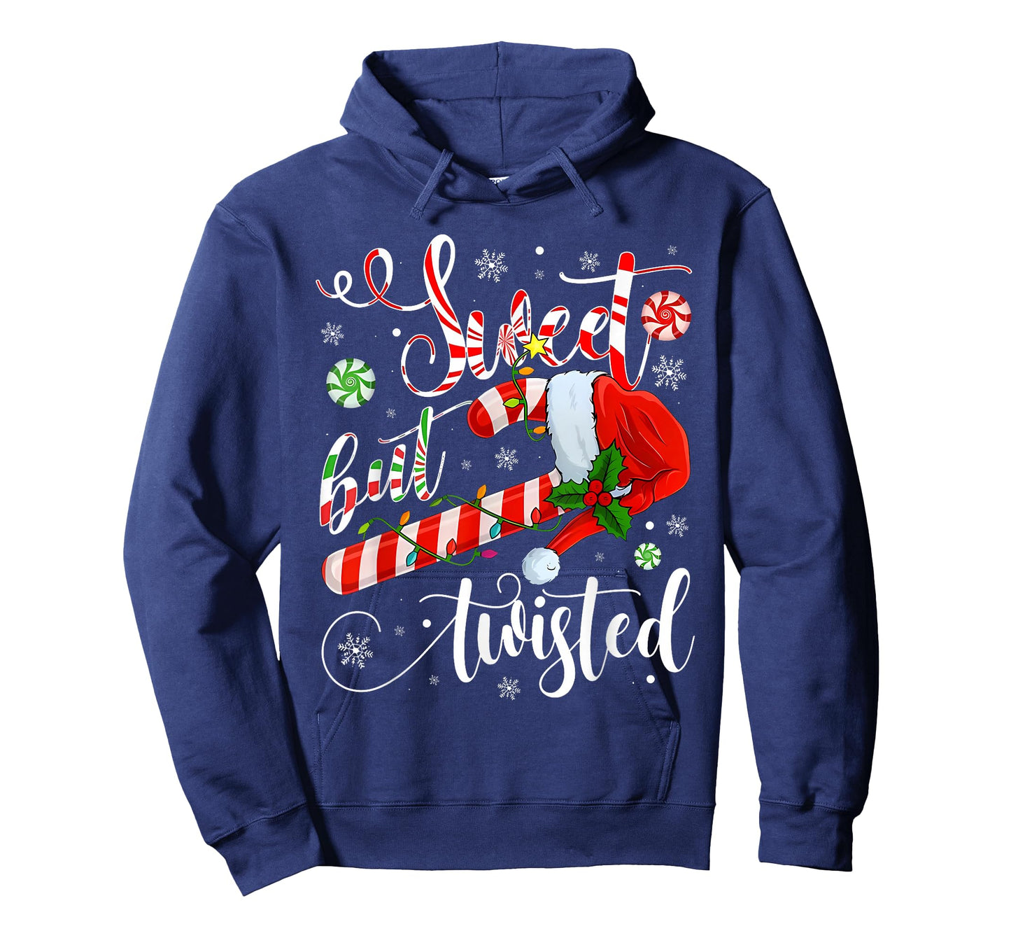 Sweet But Twisted Funny Christmas Candy Cane Xmas Holiday T-Shirt