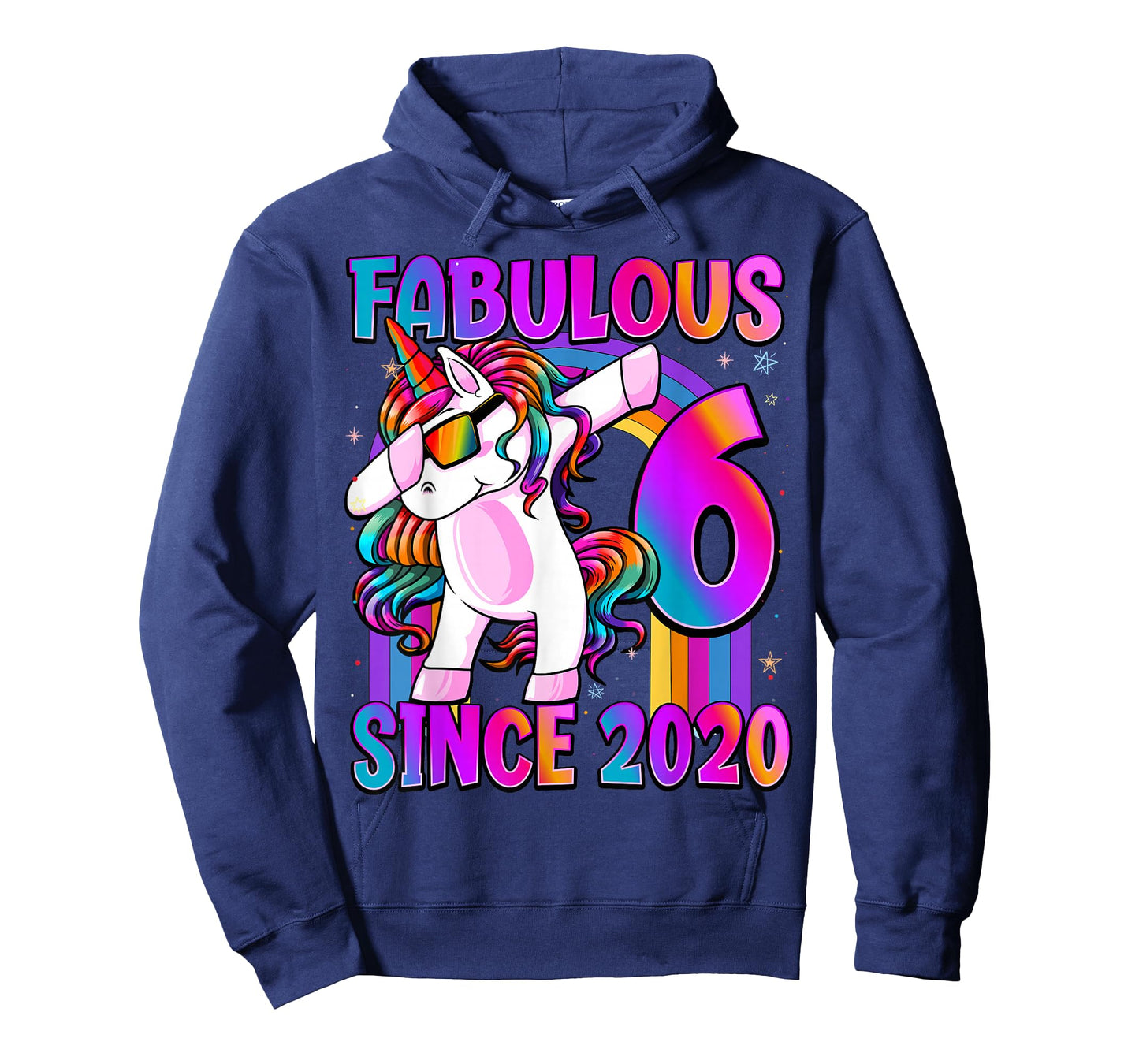 6 Year Old Girl Awesome Since 2020 Unicorn 6th Birthday T-Shirt