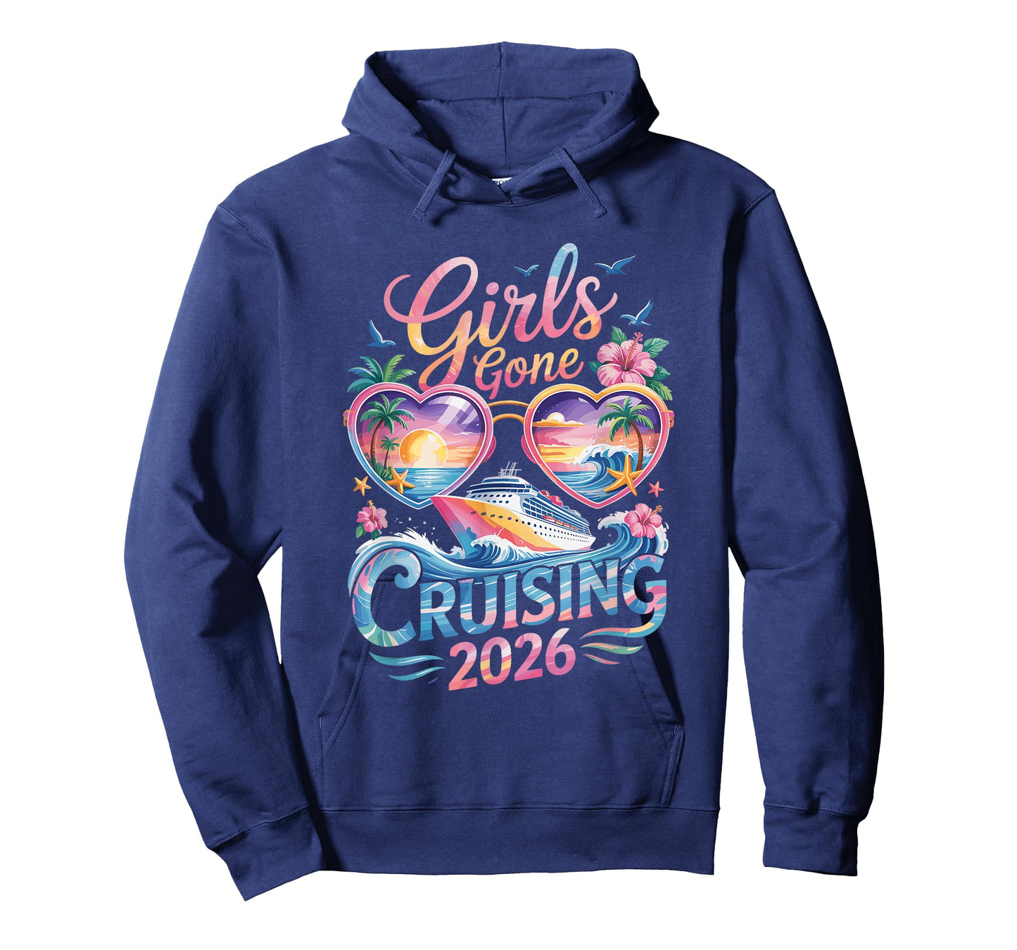 Besties Cruise Trip 2026 Nautical Vibes Girls T-Shirt