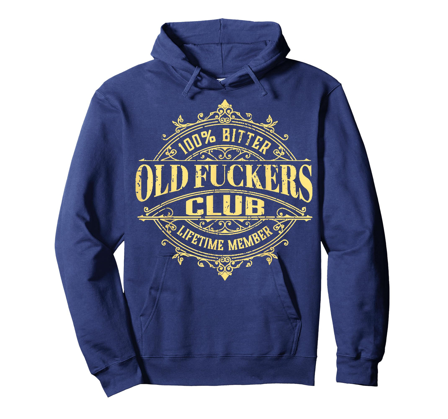 Funny Vintage Old Fuckers Club 100% Bitter Lifetime Member T-Shirt