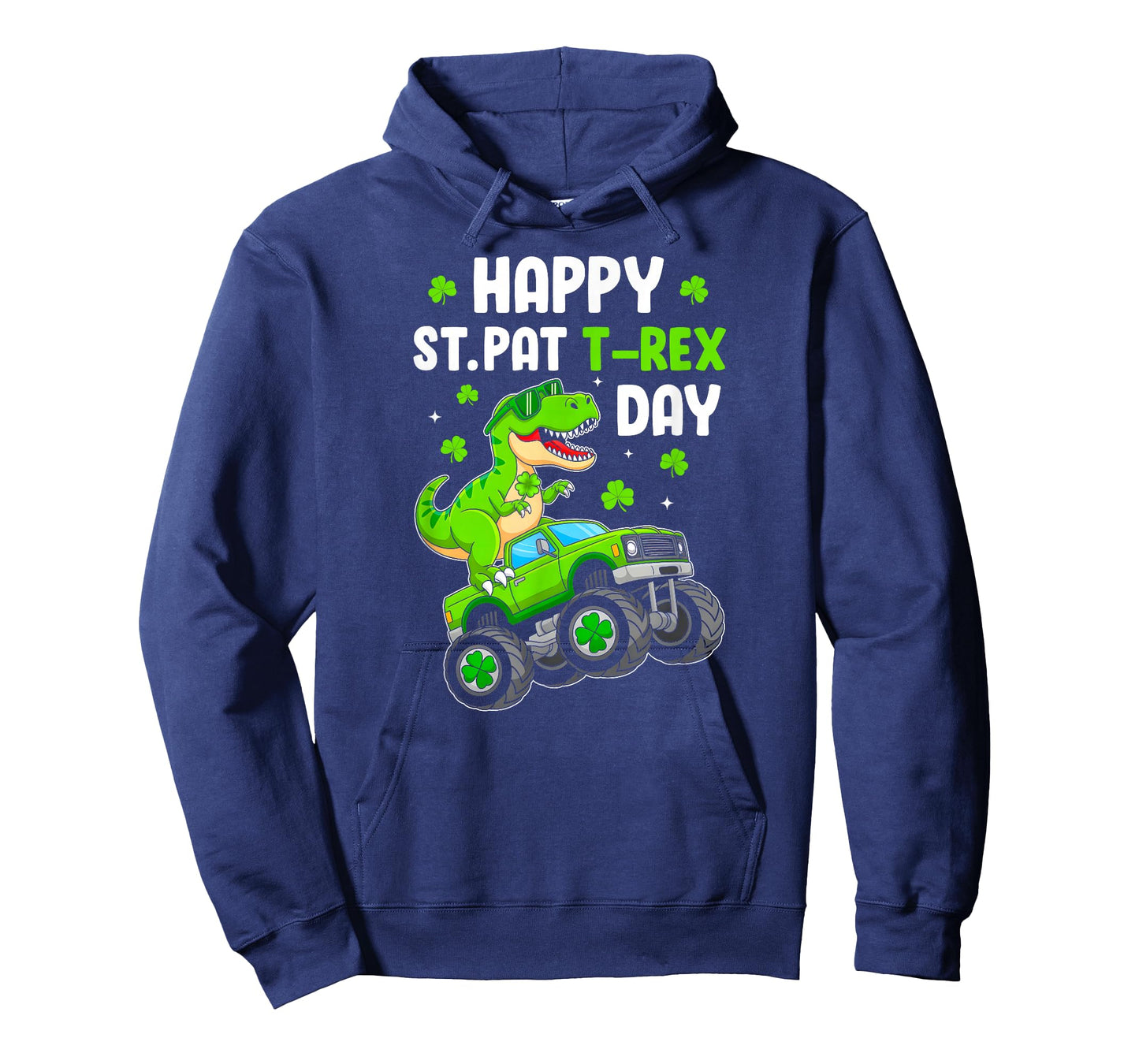 Happy St Pat-Rex Dinosaur St Patricks Day Monster Truck Boys T-Shirt
