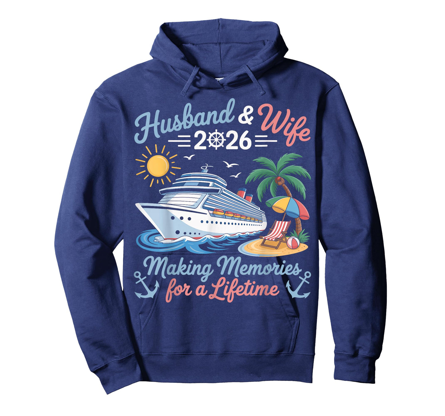 Husband & Wife 2026 Making Memories Cruise Matching Couple T-Shirt