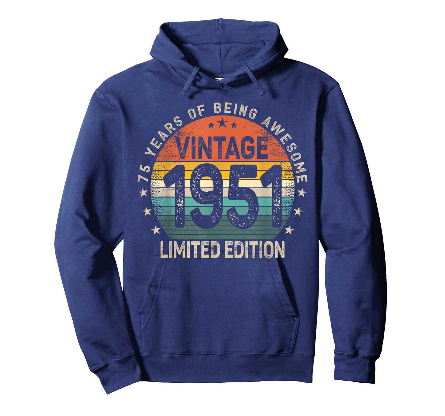 75 Years Old 1951 Vintage 75th Birthday Men Women T-Shirt
