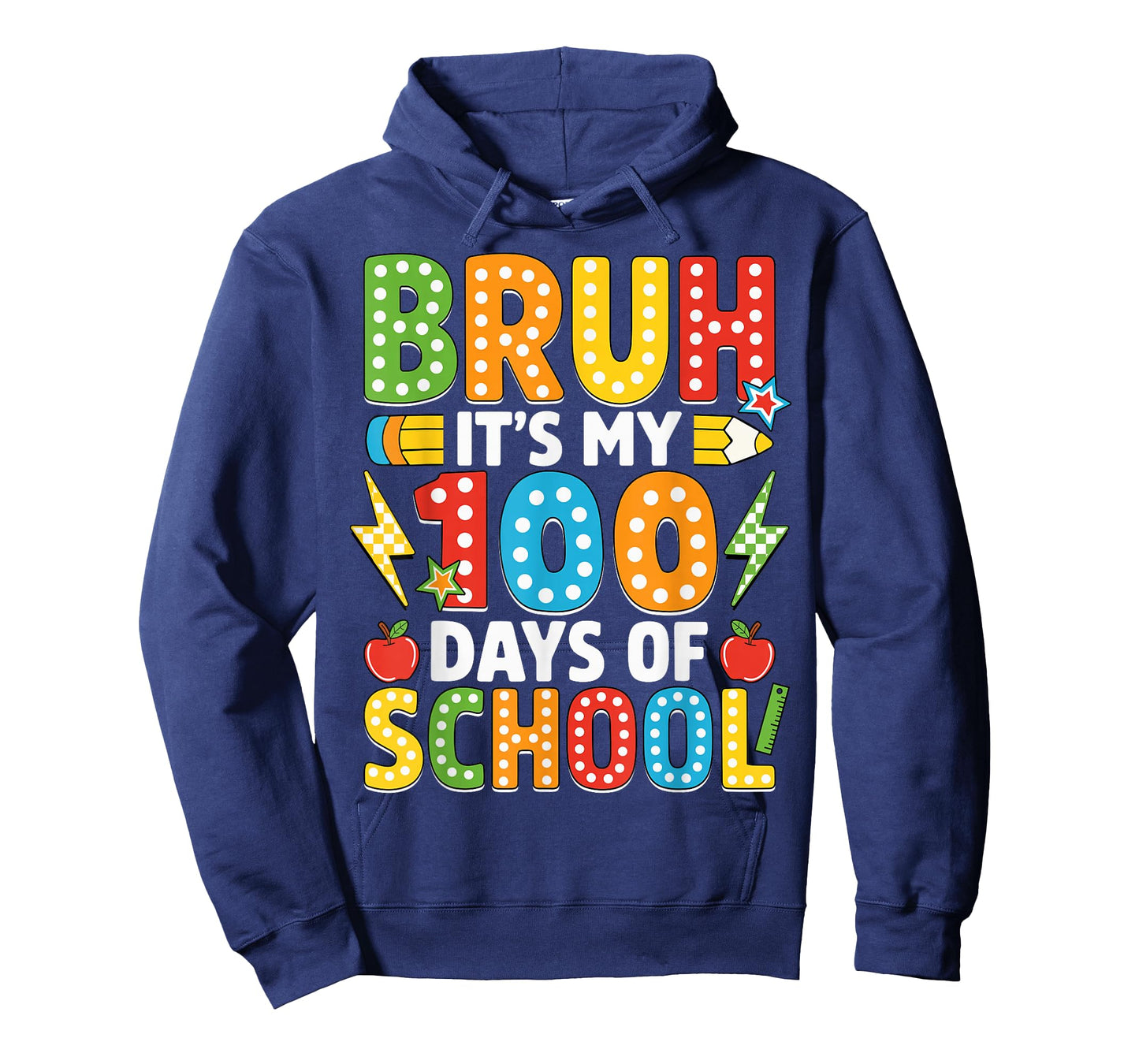 Bruh Its My 100 Days of School Funny Boys Kids 100th Day T-Shirt