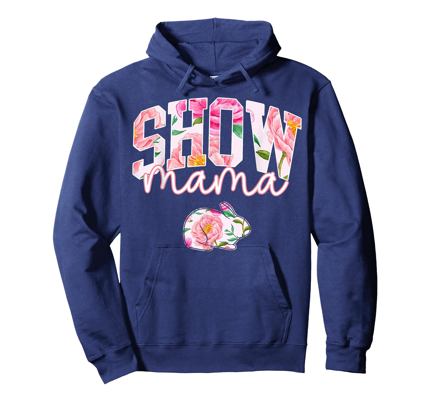 Stock Show Rabbit Mom Livestock County Bunny Mama Floral T-Shirt