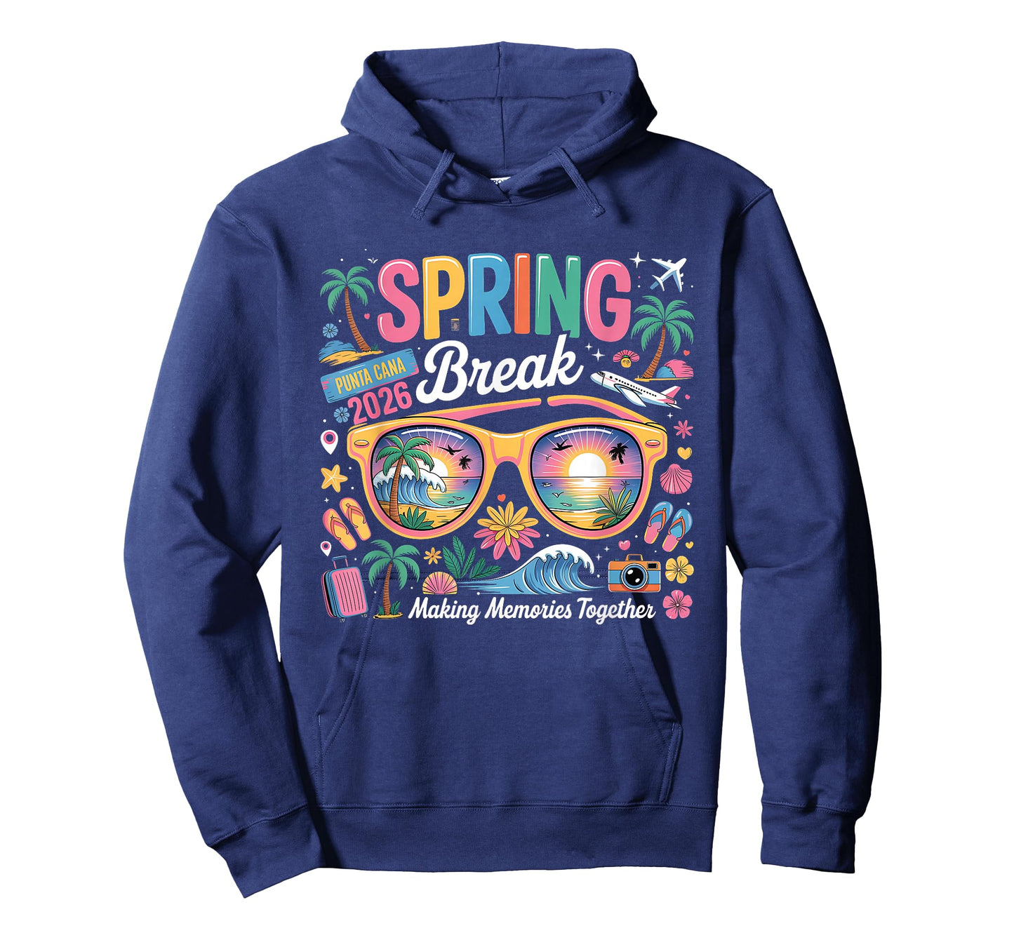 Spring Break Punta Cana 2026 Tropical Family Vacation T-Shirt