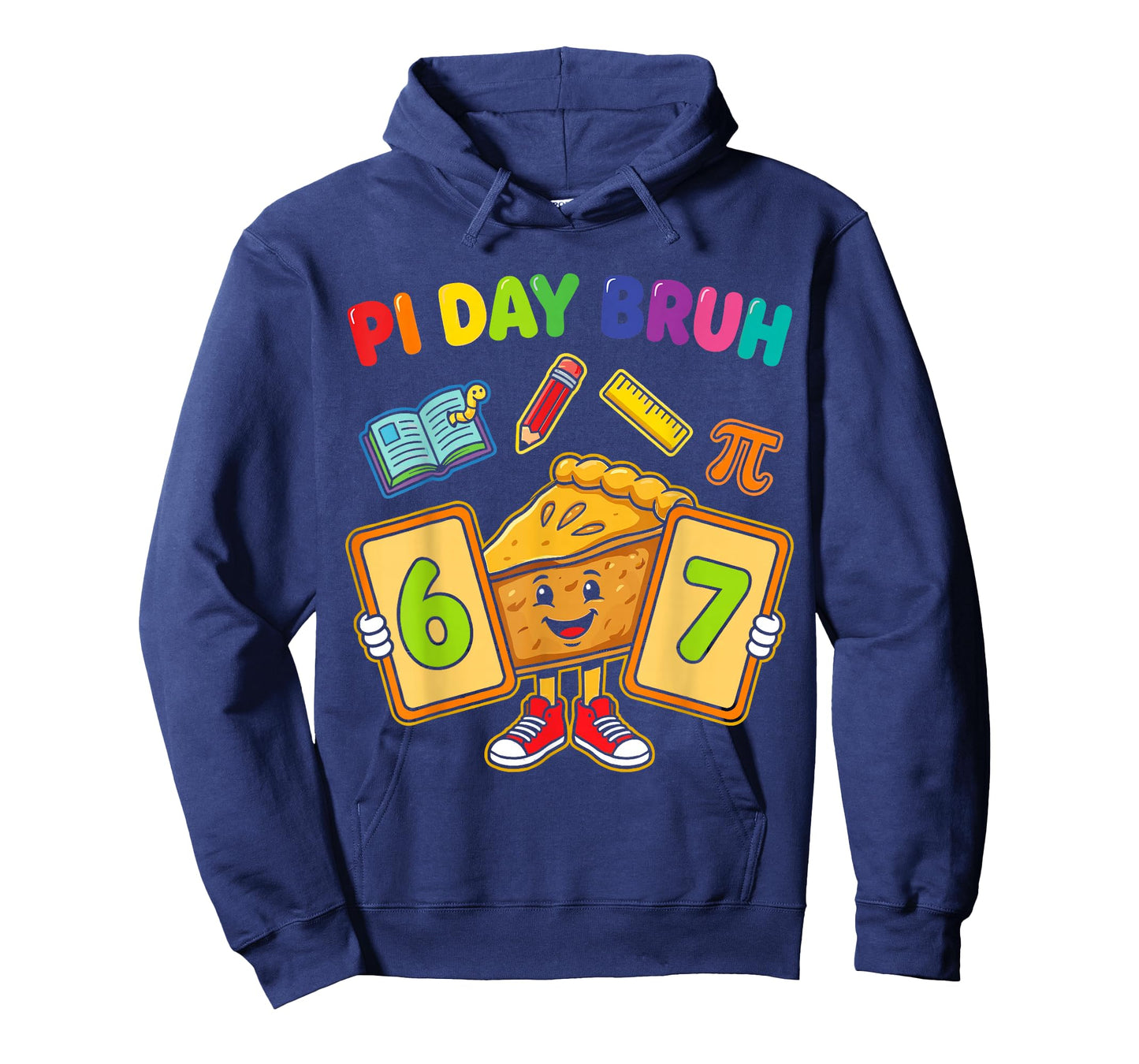 Pi Day Bruh Funny 6 7 Pie Math Teacher Kids T-Shirt