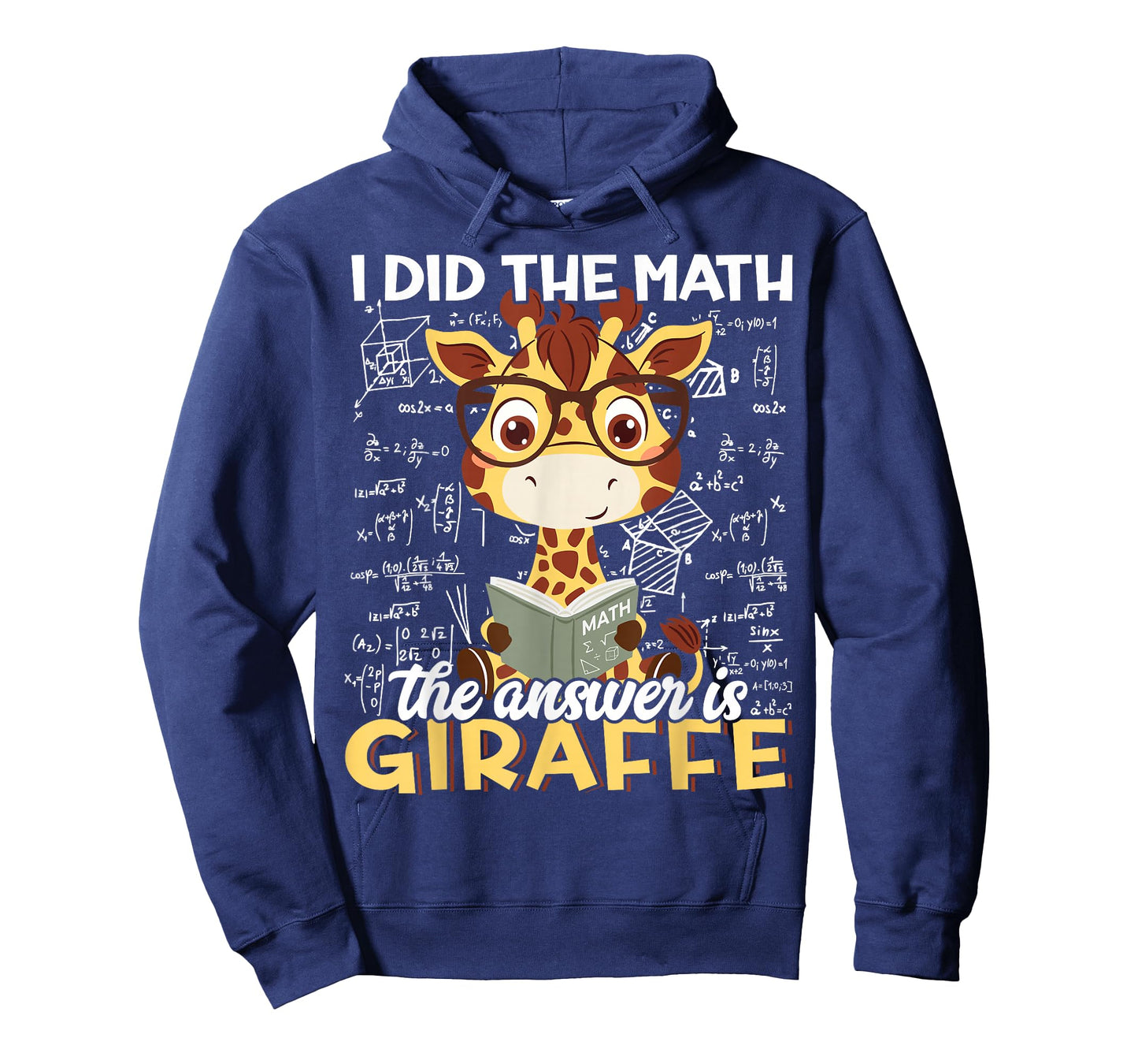 I Did The Math The Answer is Giraffe Funny Zoo Giraffe Lover T-Shirt