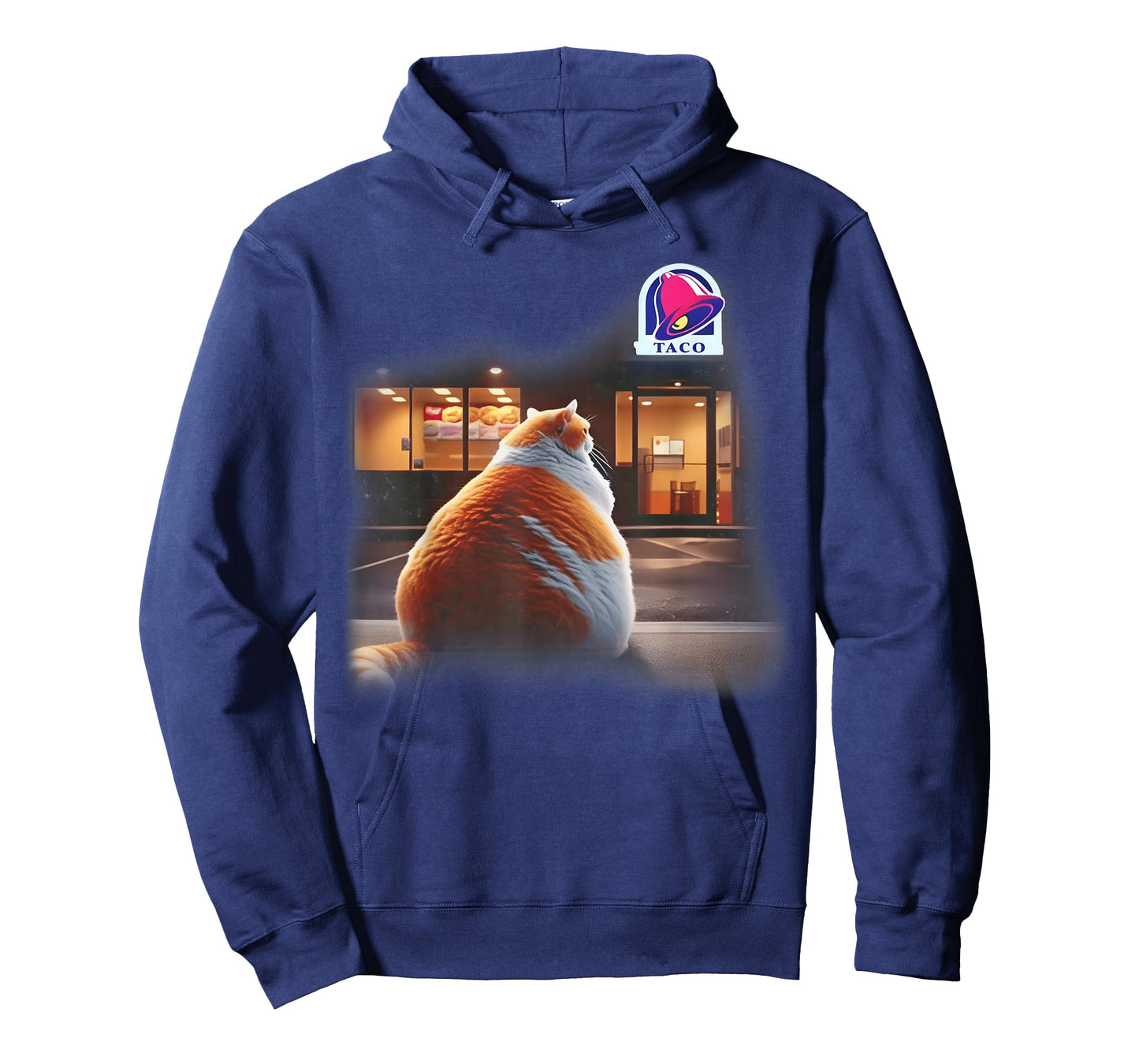 Fat Cat Taco Mexican Food Funny Chonk Cat Meme Kitten T-Shirt