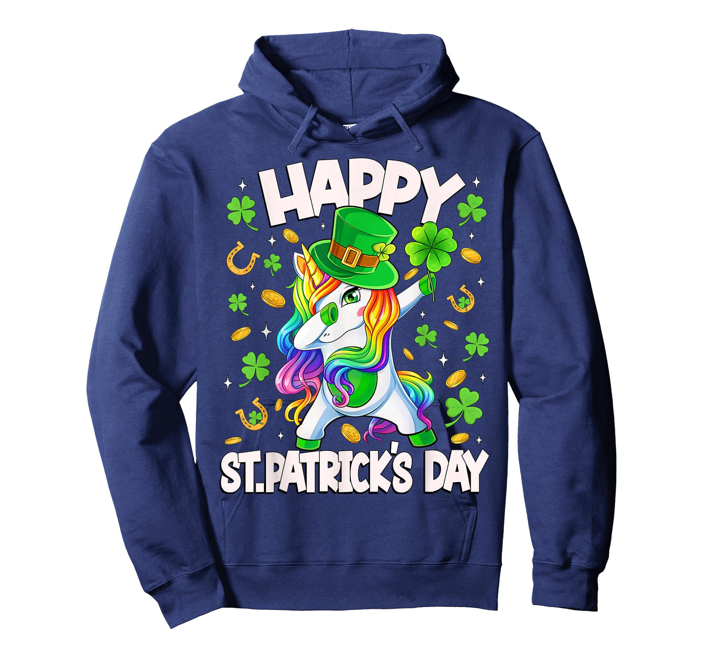 Happy St Patricks Day Irish Unicorn Dabbing Lepricorn Kids T-Shirt