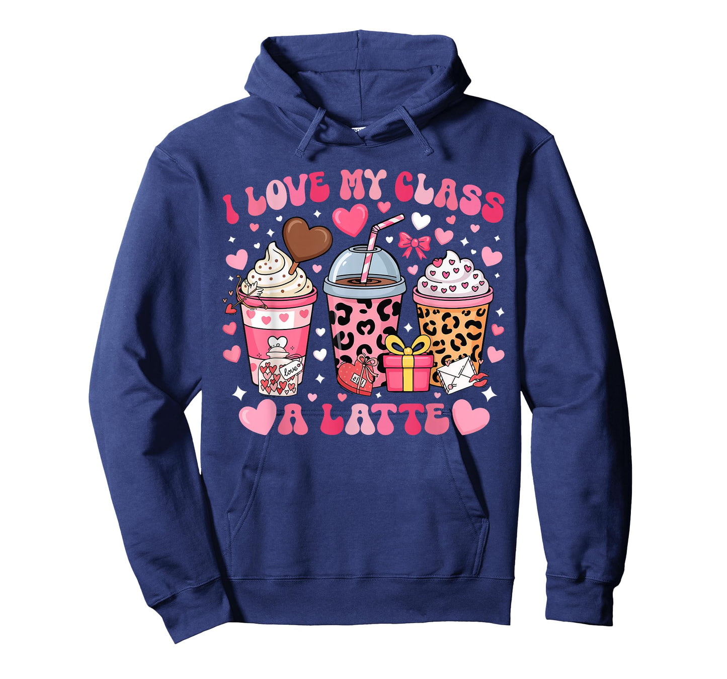 I Love My Class A Latte Valentine Teacher Girl Women Kid T-Shirt