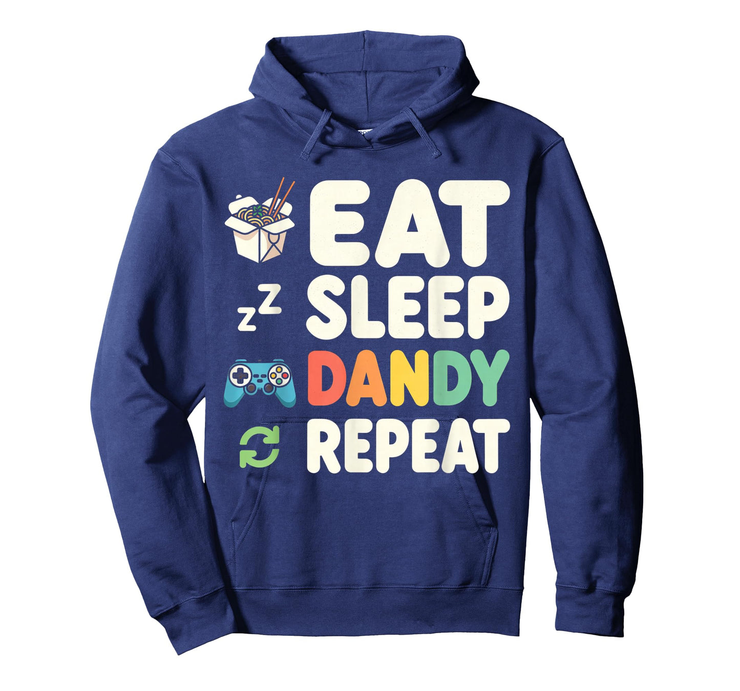 Vintage Womens Mens Kids Boys Girls Eat Sleep Dandy Repeat T-Shirt