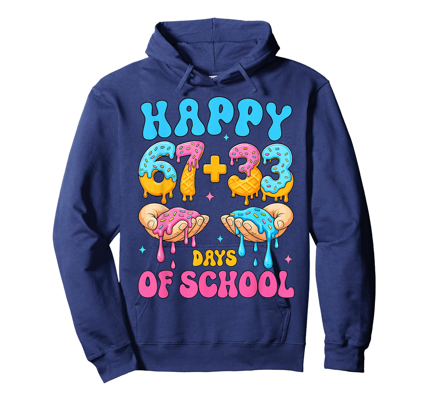 67 + 33 Days of School 100th Day of School Kids Boys Girls T-Shirt