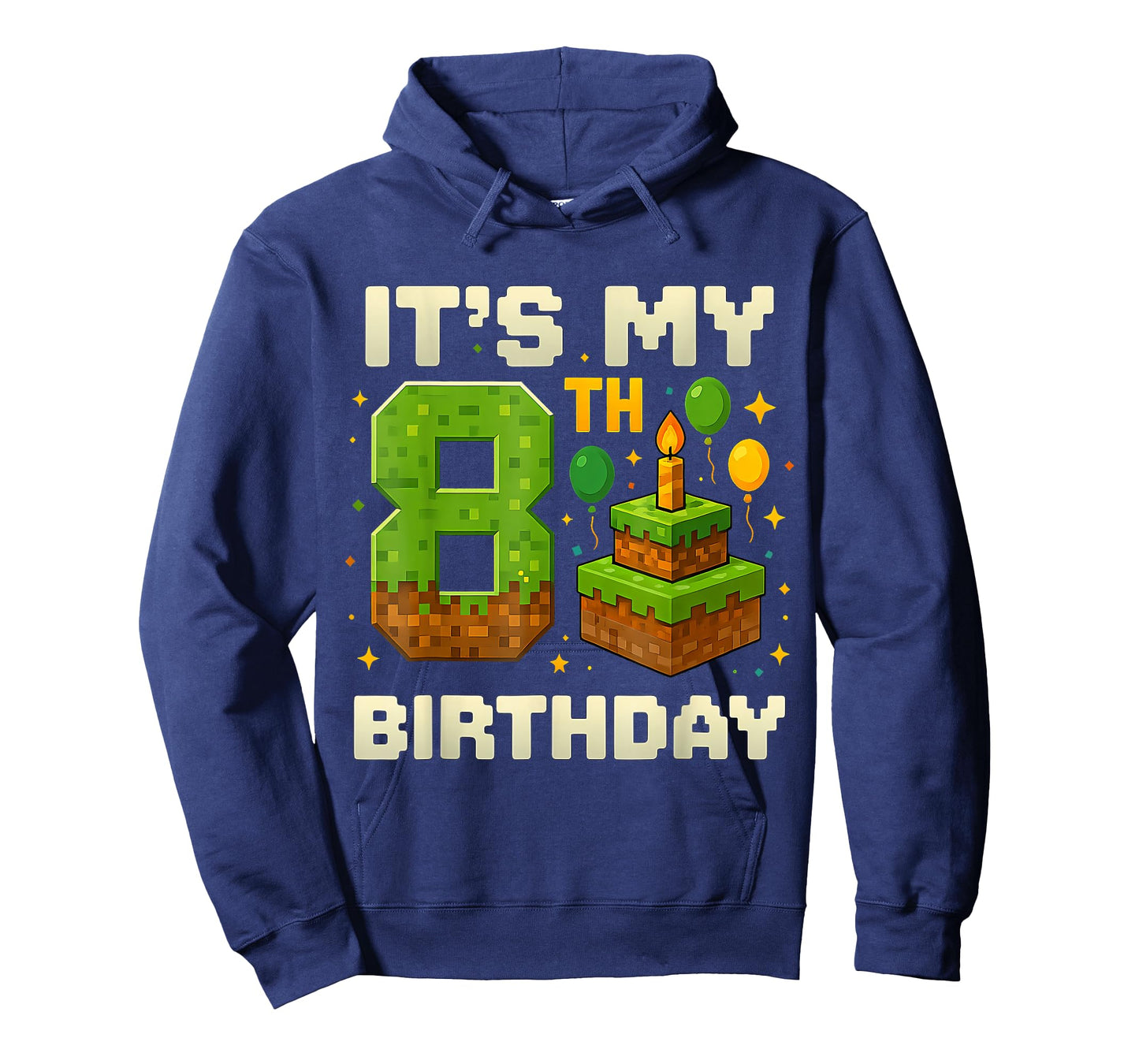 Birthday Boy Shirt It's My 8th Birthday Video Game Pixel T-Shirt