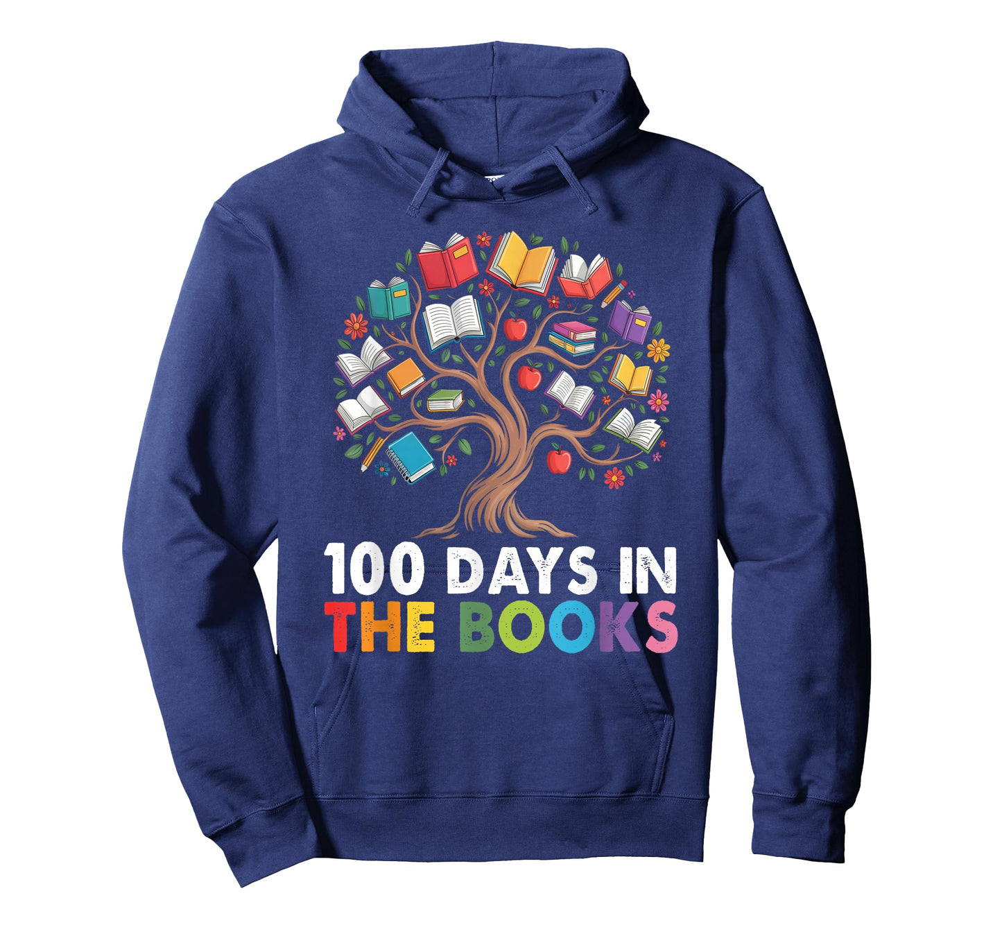 100 Days in The Books Reading Teachers Librarians School T-Shirt