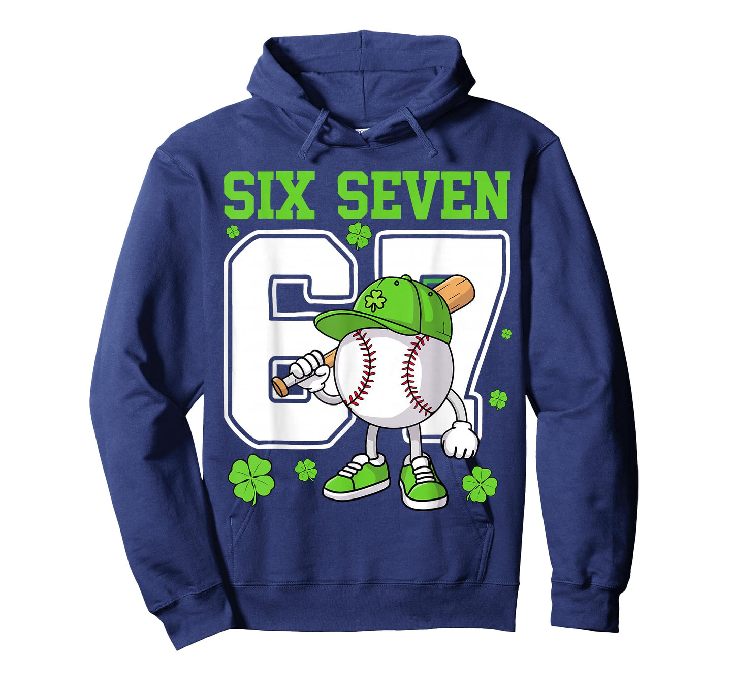 Boys St Patricks Day 67 Six Seven Baseball Ice Cream Drip T-Shirt