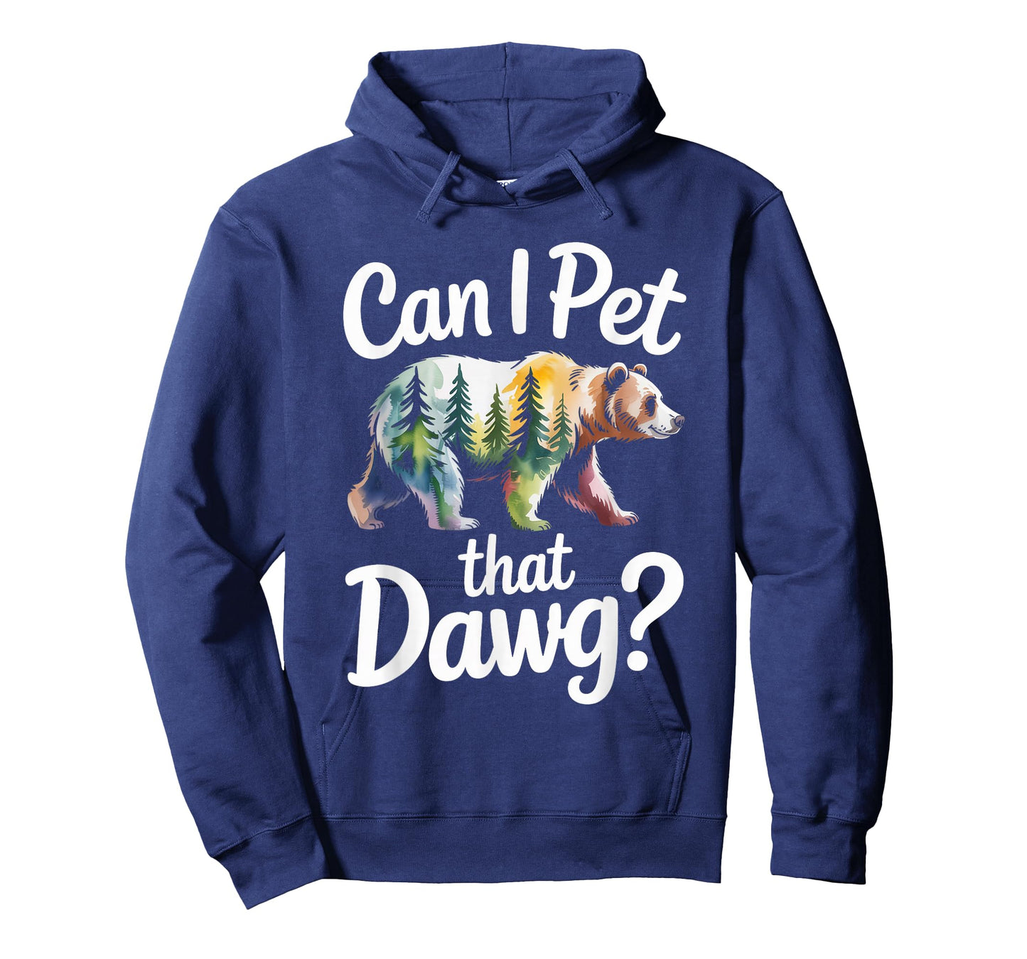Can I Pet That Dawg Dog Bear Hiking Camping T-Shirt