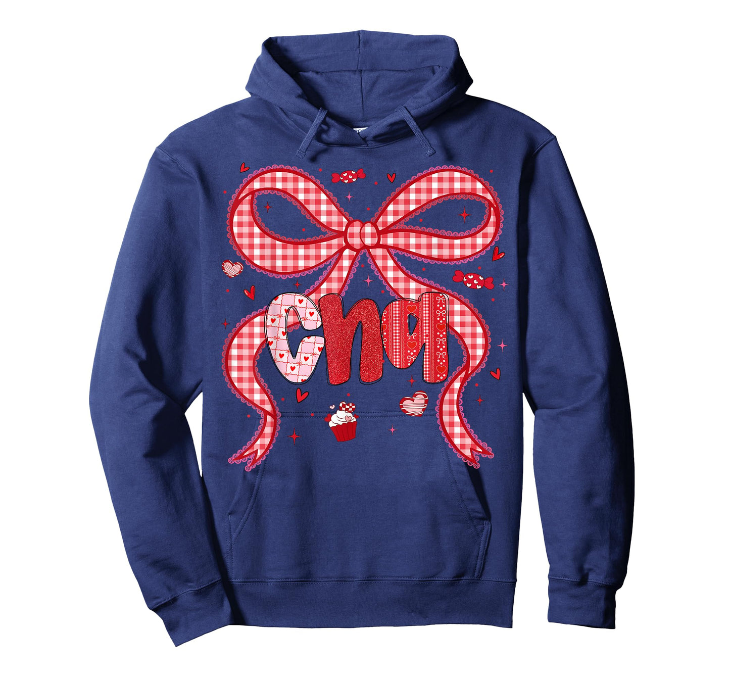 Valentine CNA Nurse Coquette Bow Stethoscope Girl Women T-Shirt