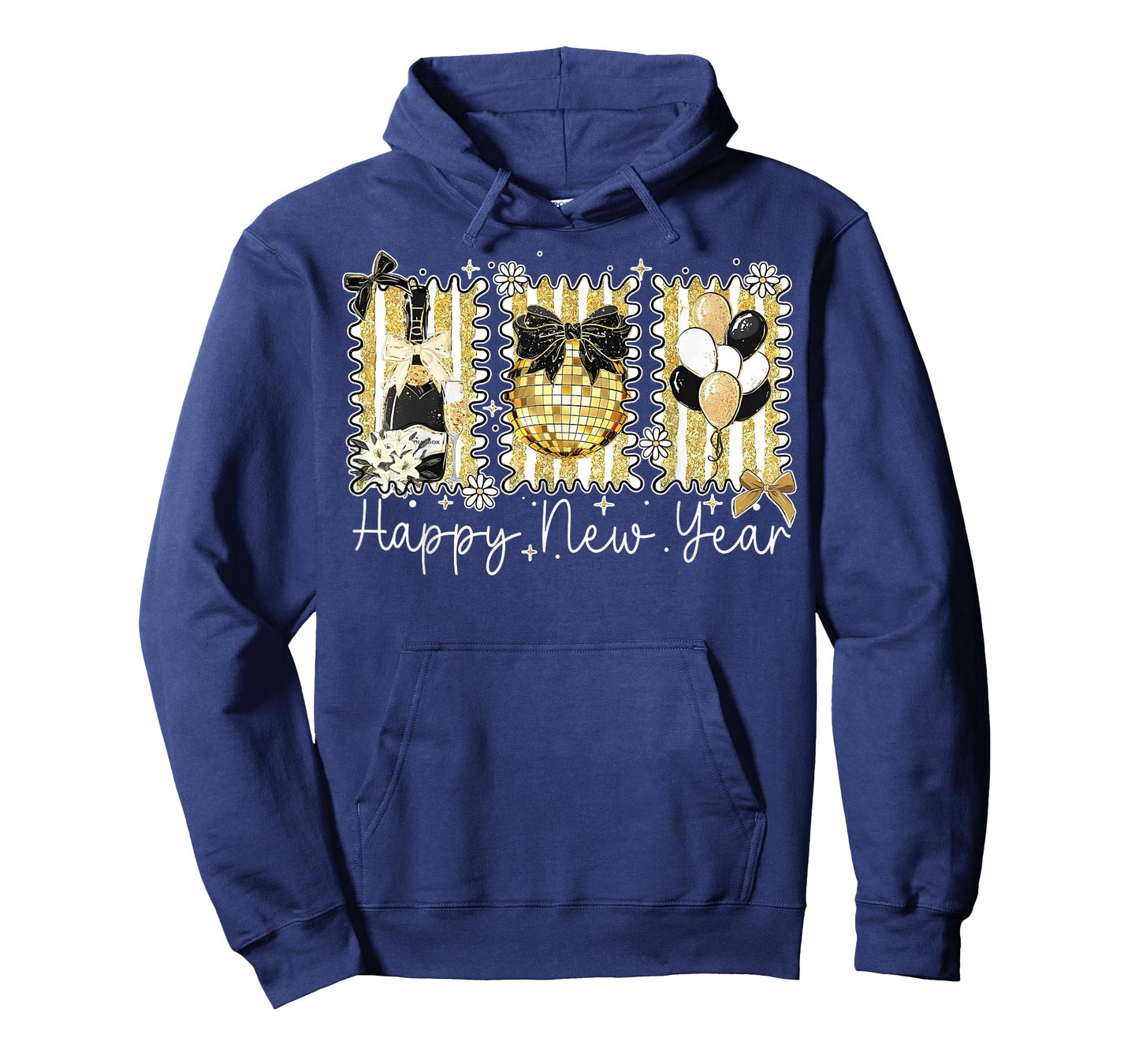 Happy New Year 2026 Disco Ball Bow New Year's Eve Party T-Shirt