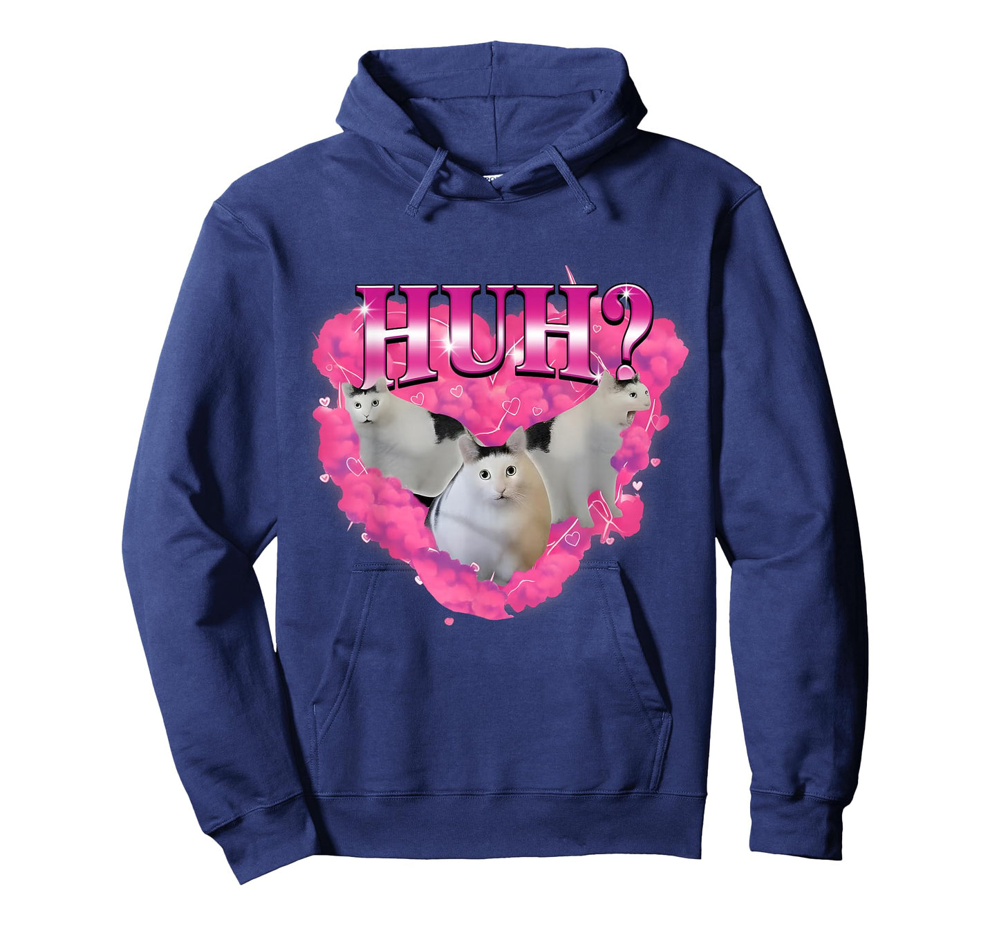 Huh Funny Dank Cat Meme Ugly Unhinged 90s Retro Vintage T-Shirt