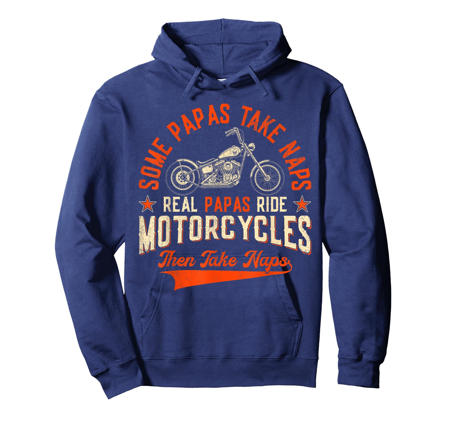 Real Papas Ride Motorcycles Then Take Naps Funny Biker Rider T-Shirt