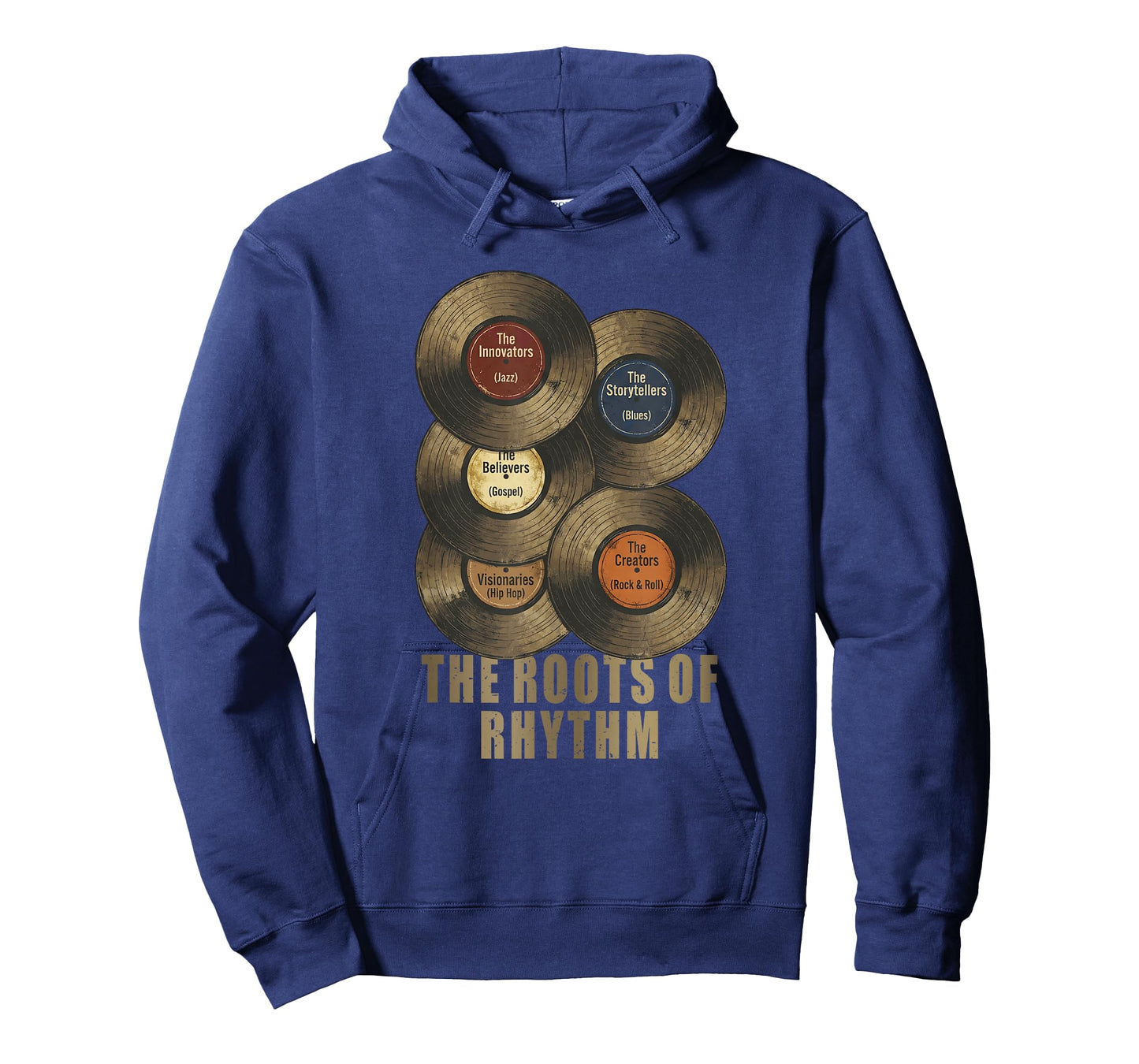Black History Month Roots of Rhythm Vinyl Record Music T-Shirt