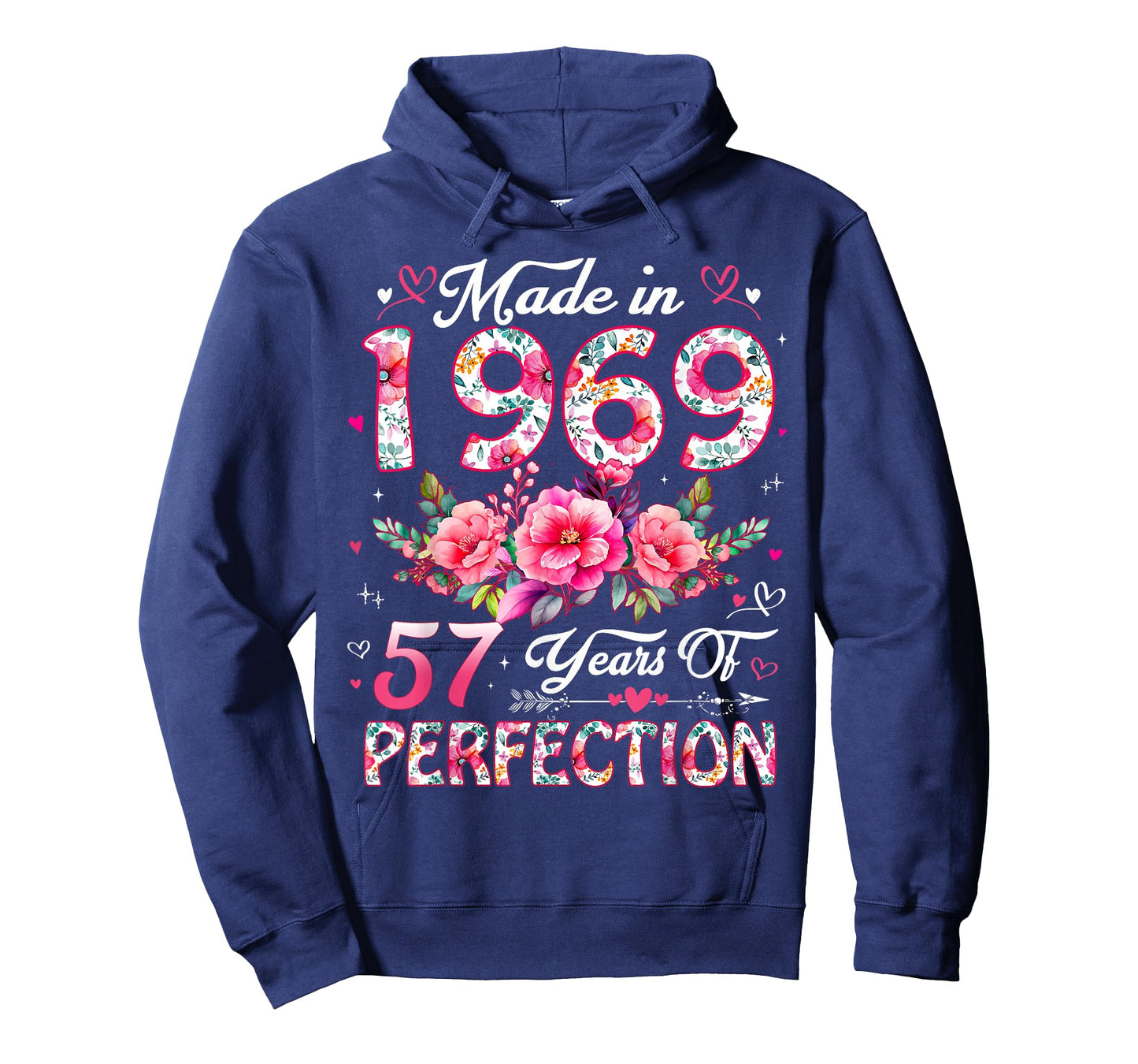 57 Year Old Made in 1969 Floral 57th Birthday Women T-Shirt