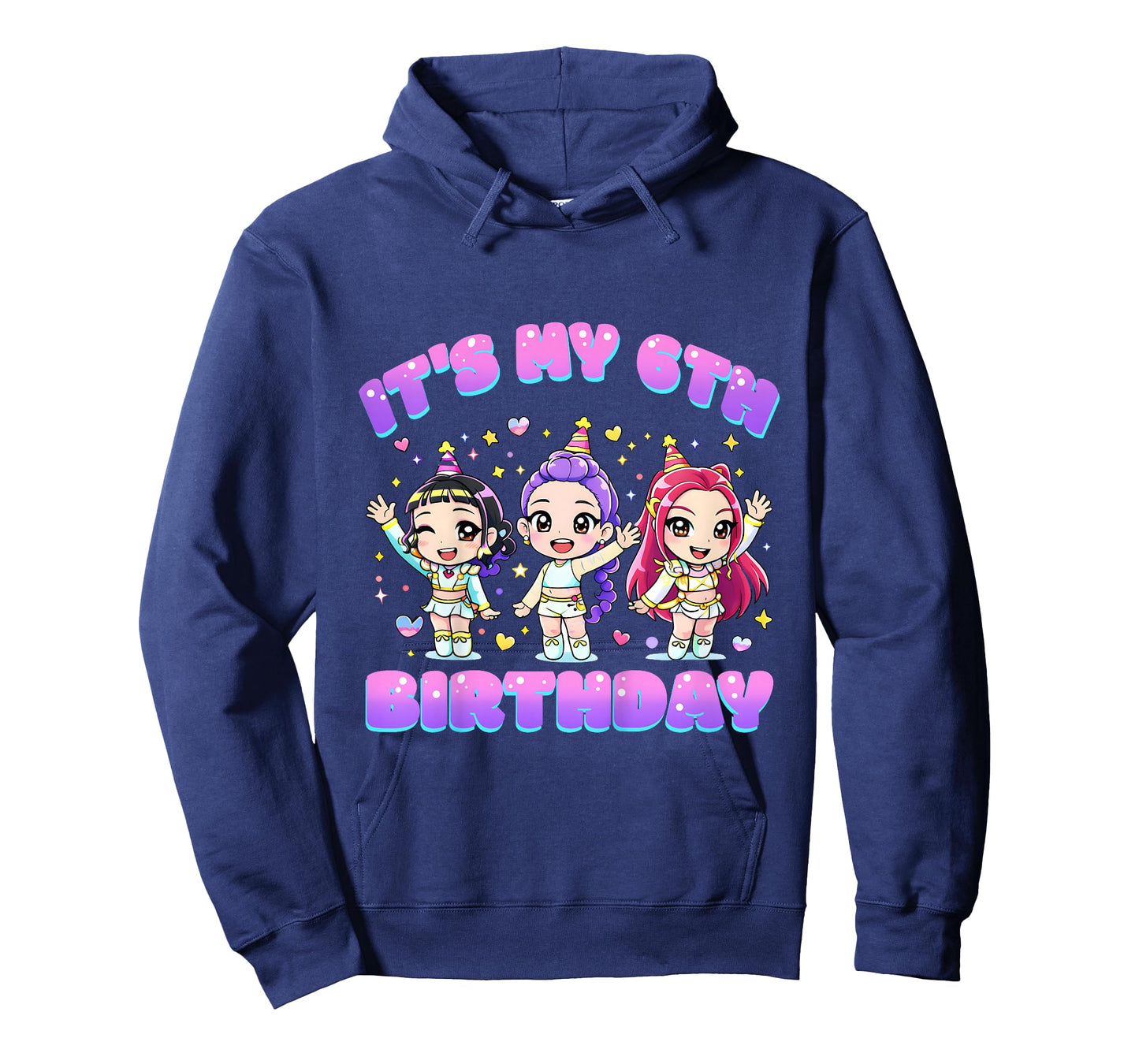 6 Years Old Birthday K pop Kids 6th Birthday Girls K-pop T-Shirt