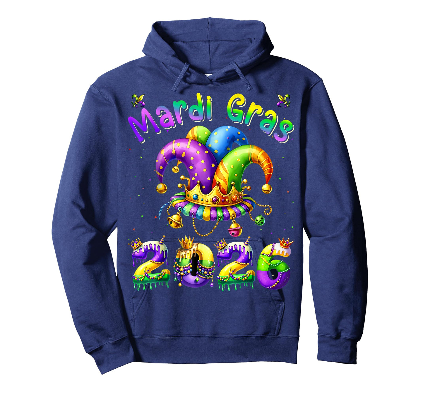 Mardi Gras 2026 Jester Outfit Kids Girls Boys Men Women T-Shirt