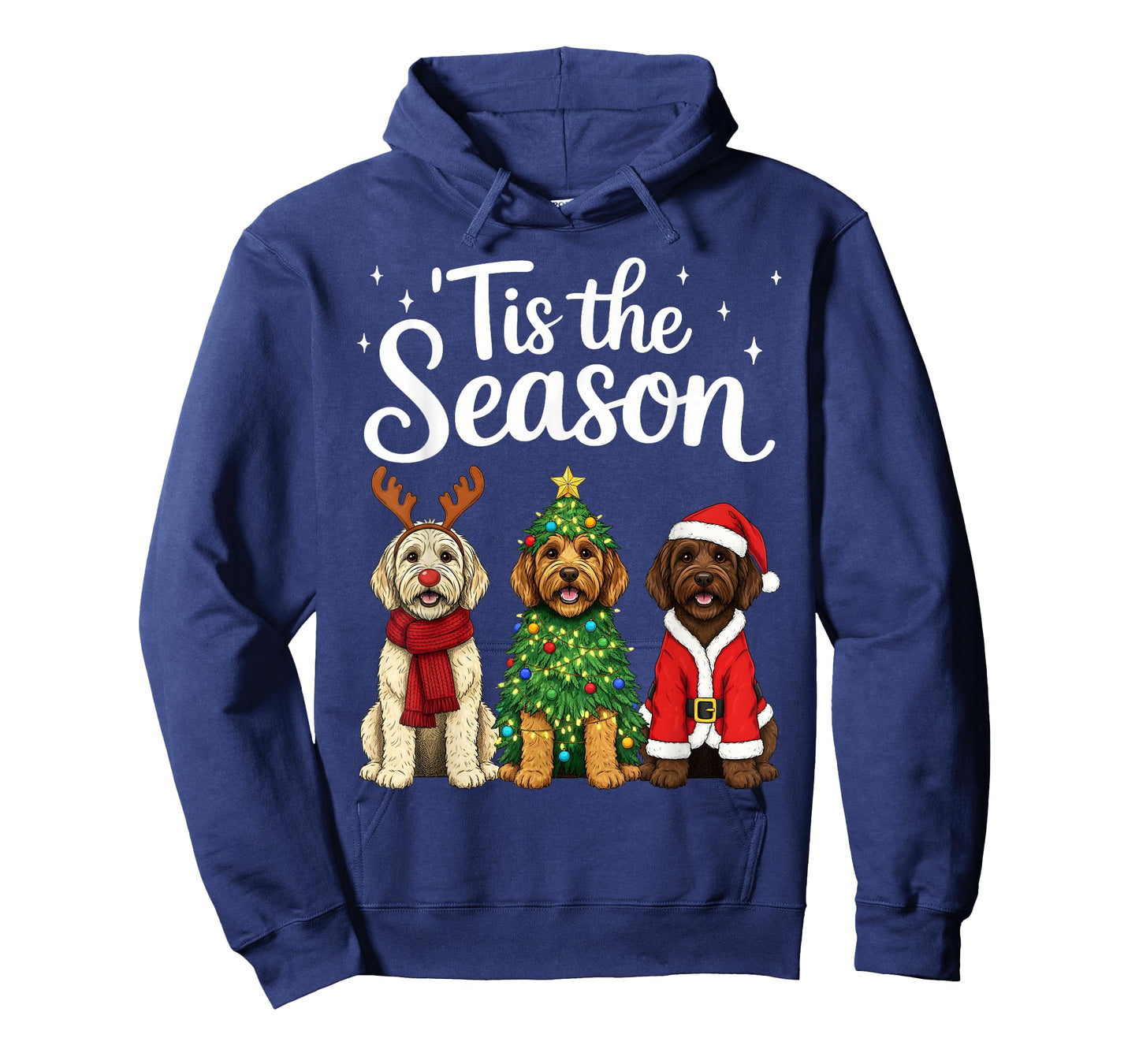 Tis The Season Goldendoodle Christmas Santa Doodle Dog Lover T-Shirt