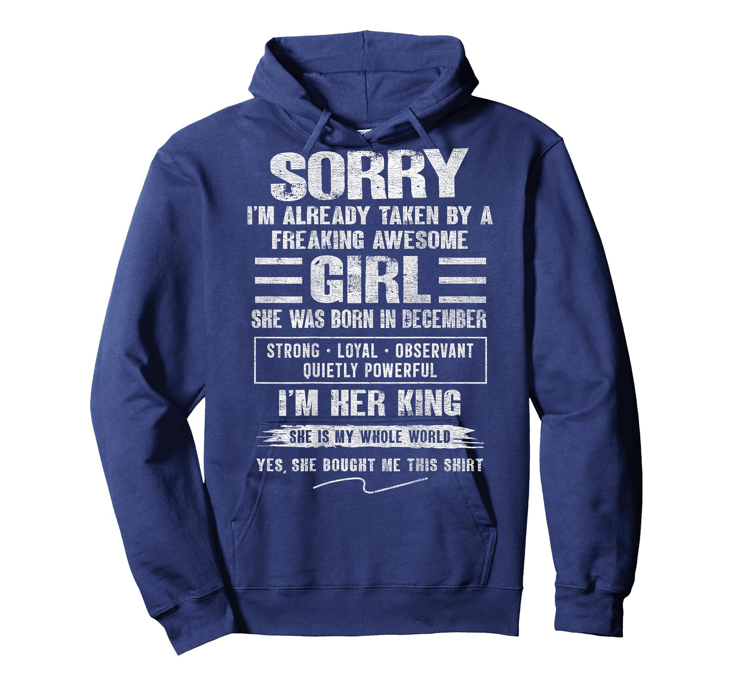 I'm Taken by Freaking Awesome Girl Born in December On Back T-Shirt