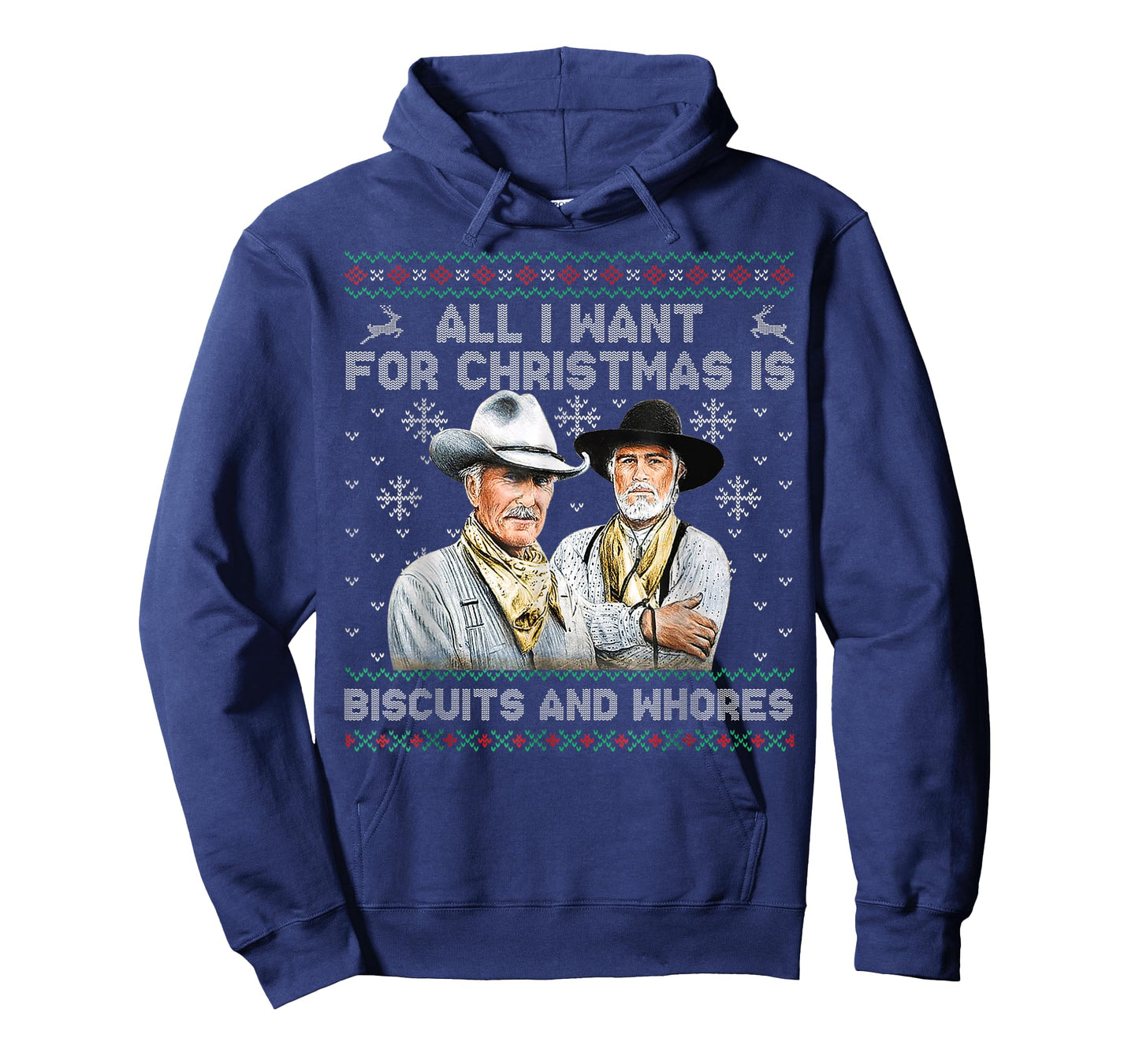 Western Cowboys Biscuits and Whores Christmas Quote T-Shirt