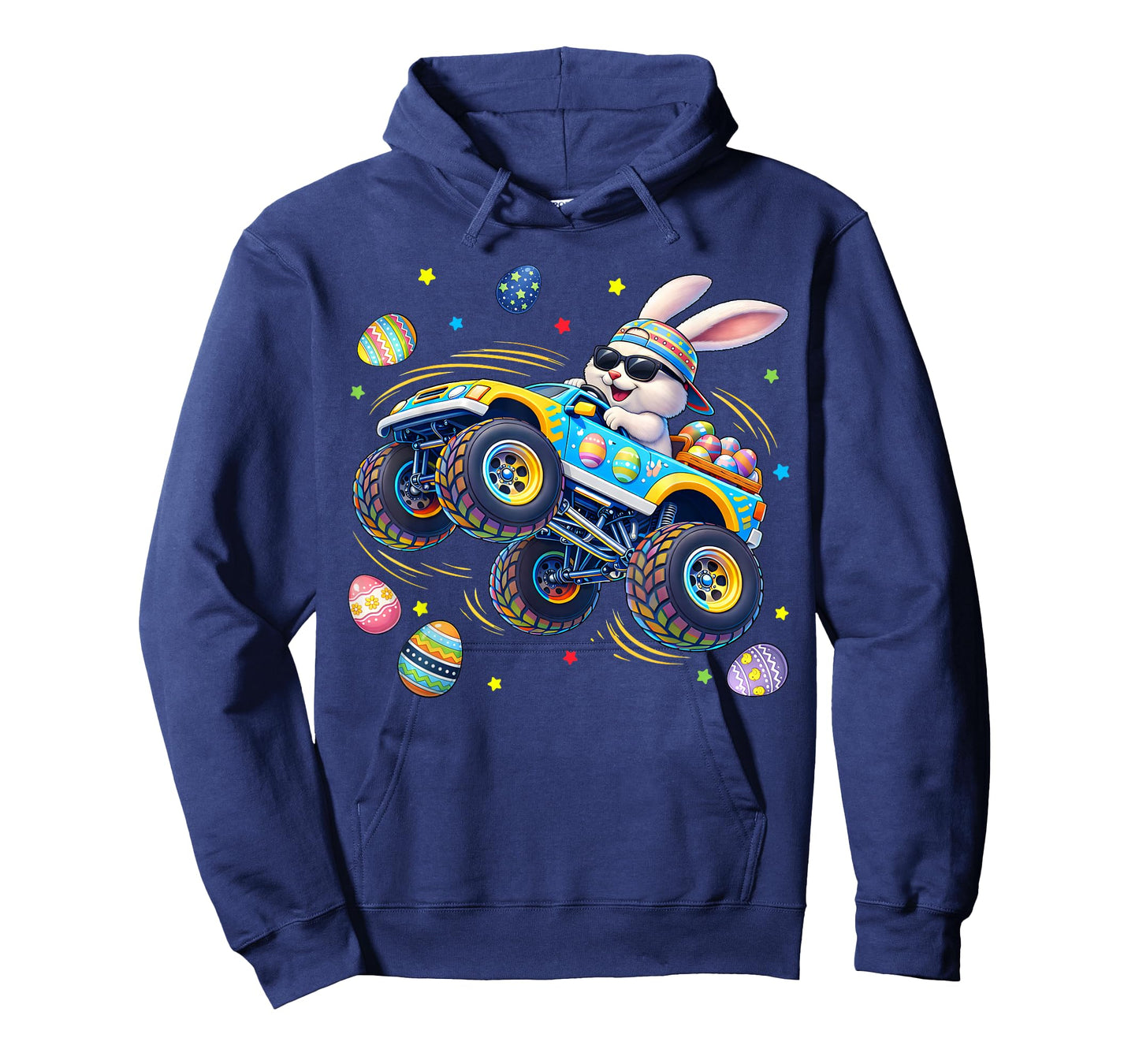 Funny Monster Truck Rabbit Easter Men Boy Toddler Kid T-Shirt
