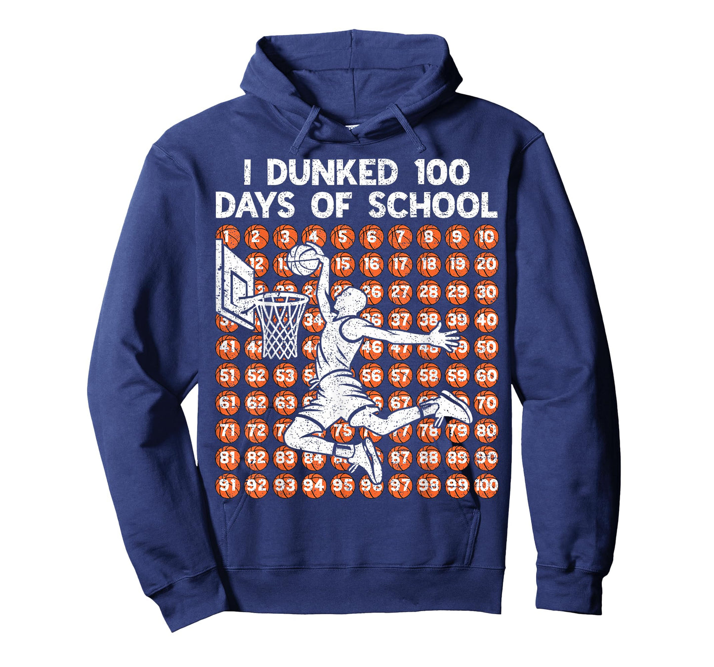 100 Days of School I Dunked 100 Days Basketball 100th Day T-Shirt
