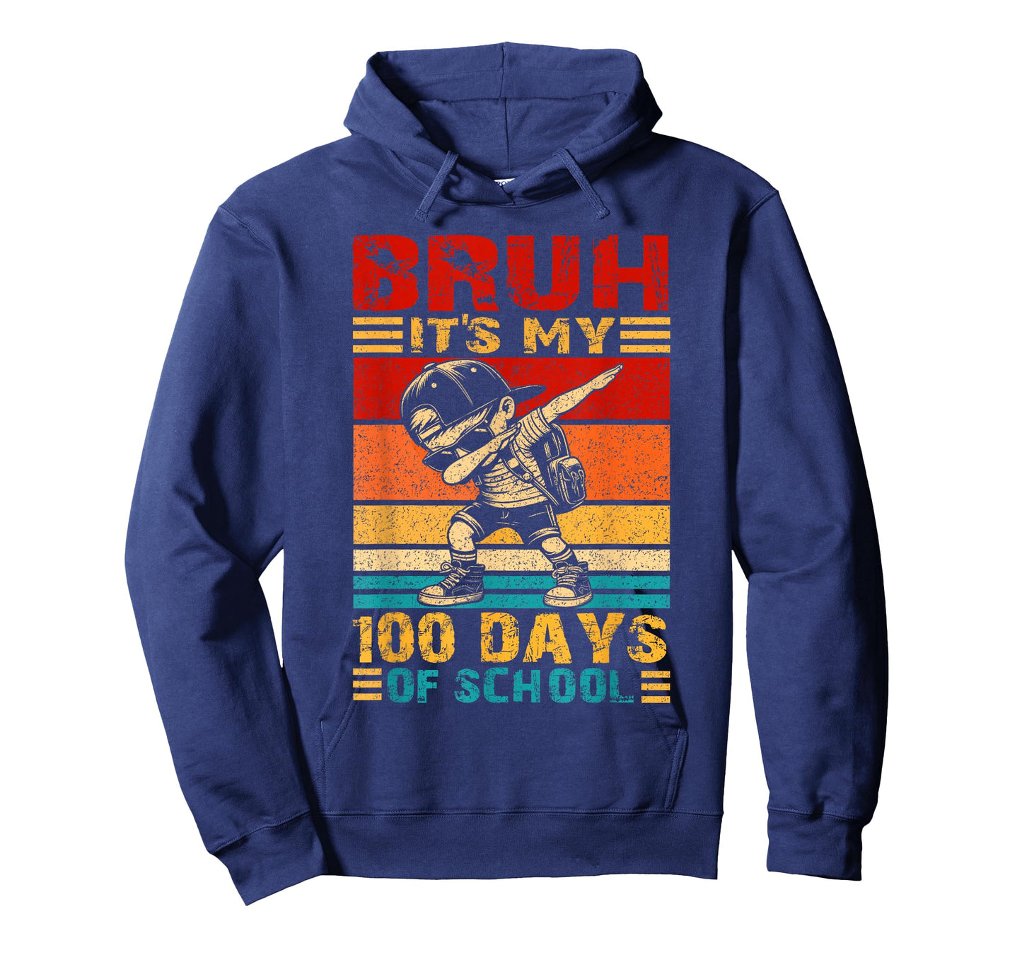 Bruh It's My 100 Days of School Dabbing 100th Day Boys Kids T-Shirt